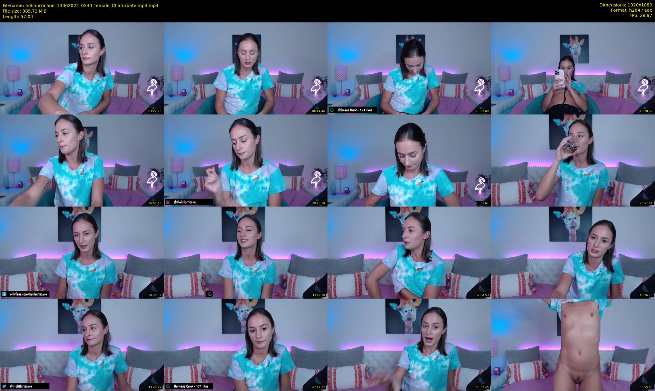 holihurricane — 58 minute Chaturbate female cam show recording, 1080p, Jun 14, 2022