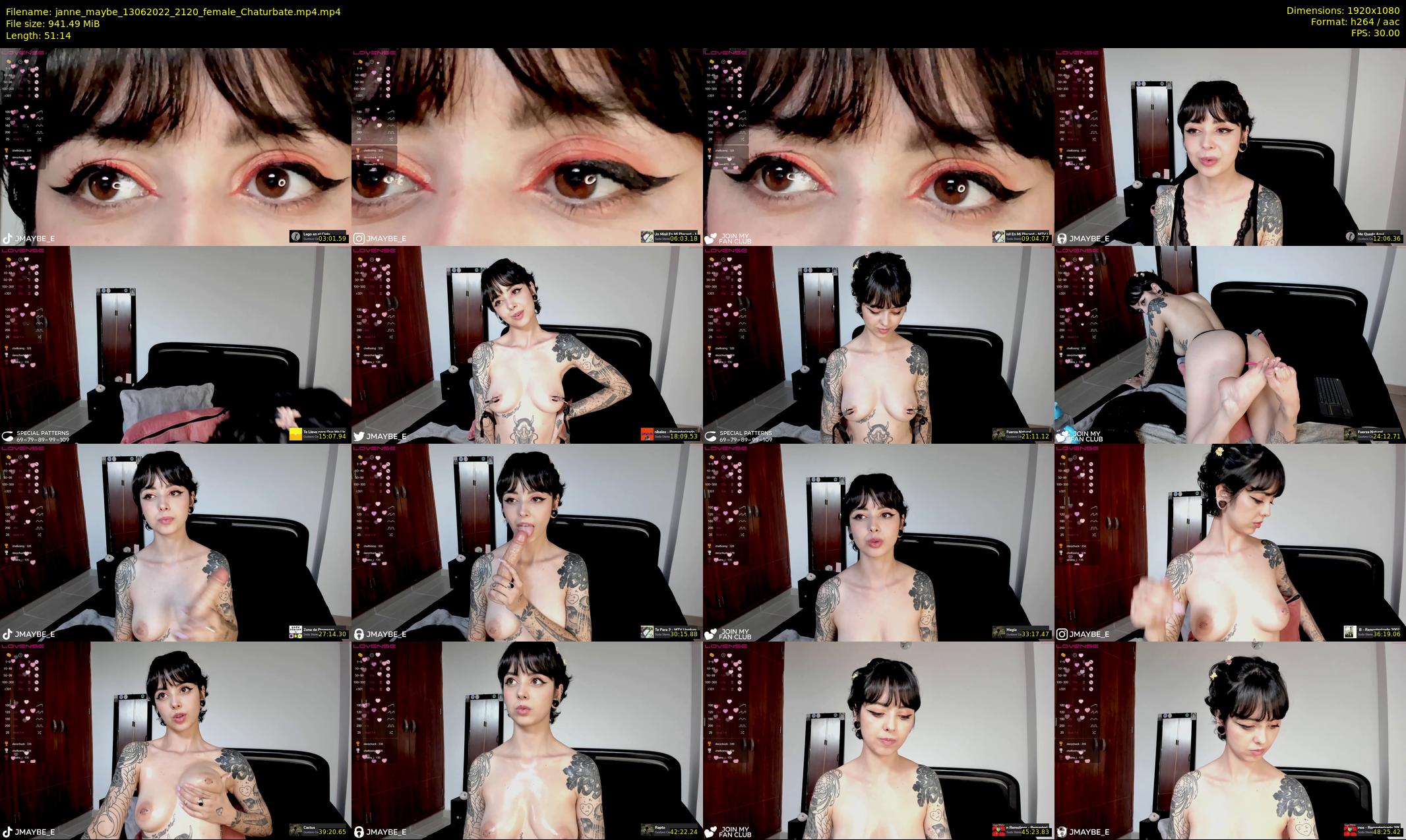 janne_maybe — 52 minute Chaturbate female cam show recording, 1080p, Jun 13, 2022