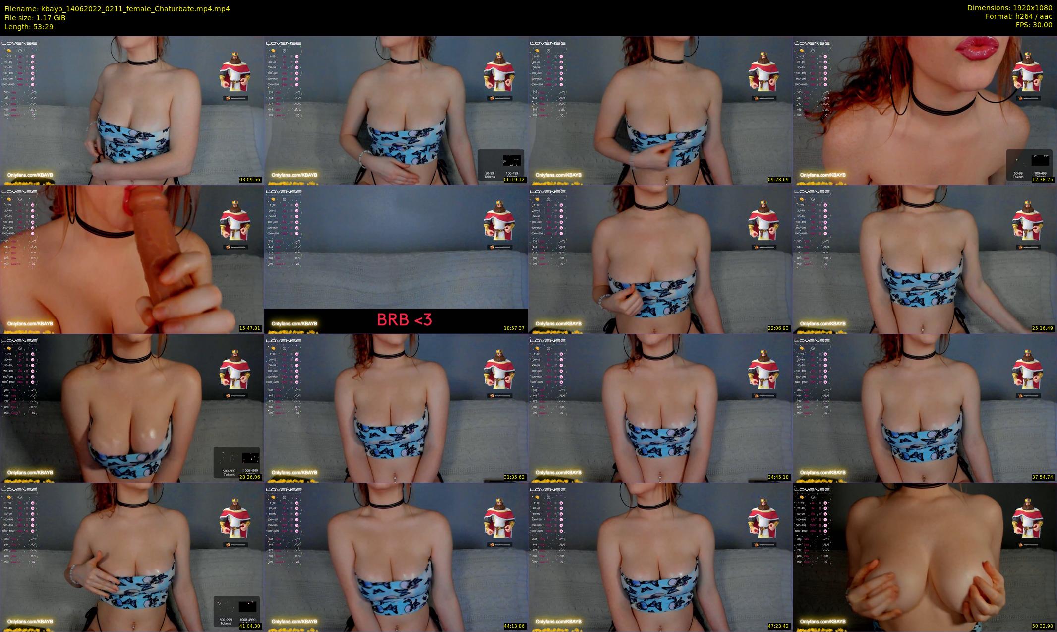 kbayb — 54 minute Chaturbate female cam show recording, 1080p, Jun 14, 2022