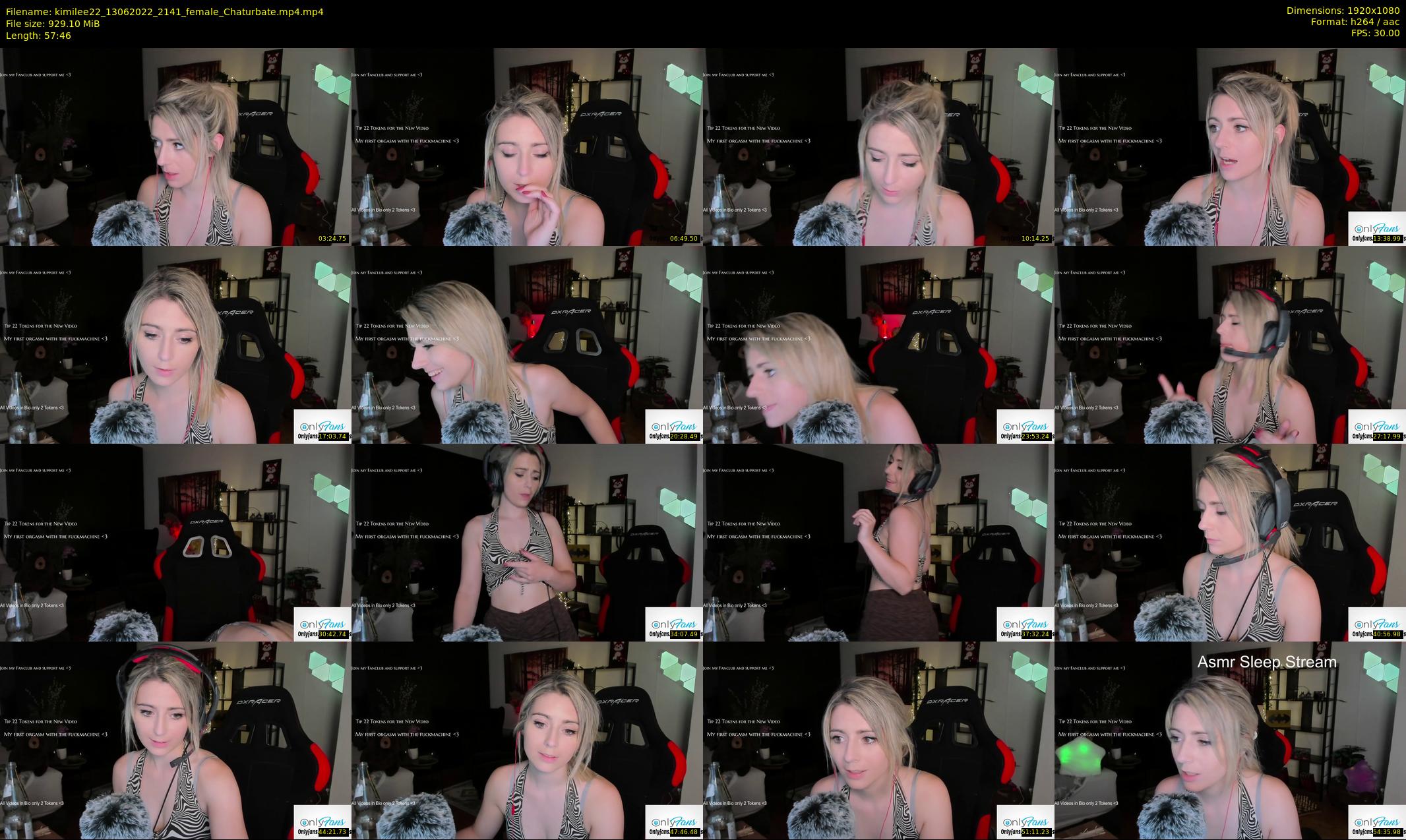 kimilee22 — 58 minute Chaturbate female cam show recording, 1080p, Jun 13, 2022