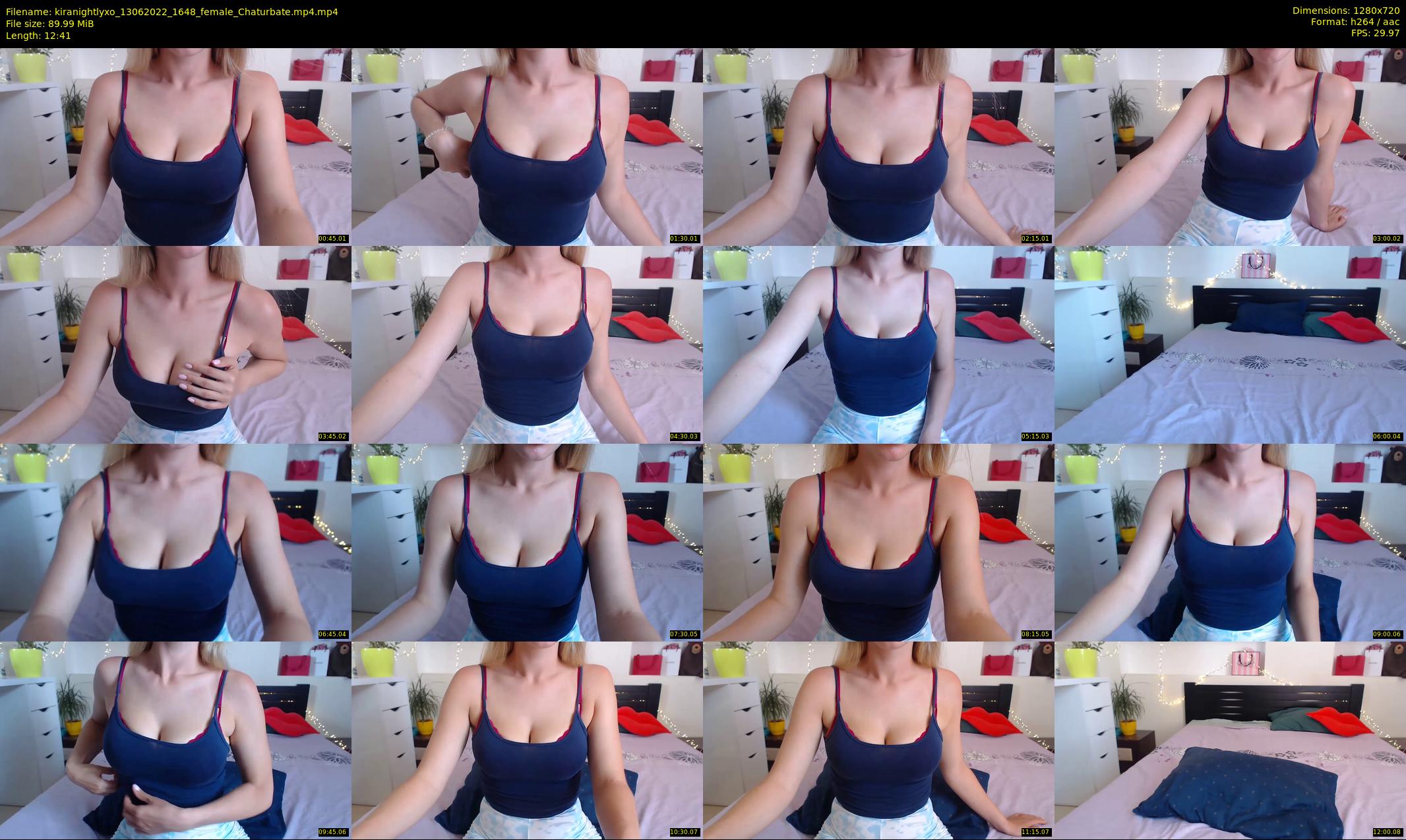 kiranightlyxo — 13 minute Chaturbate female cam show recording, 720p, Jun 13, 2022