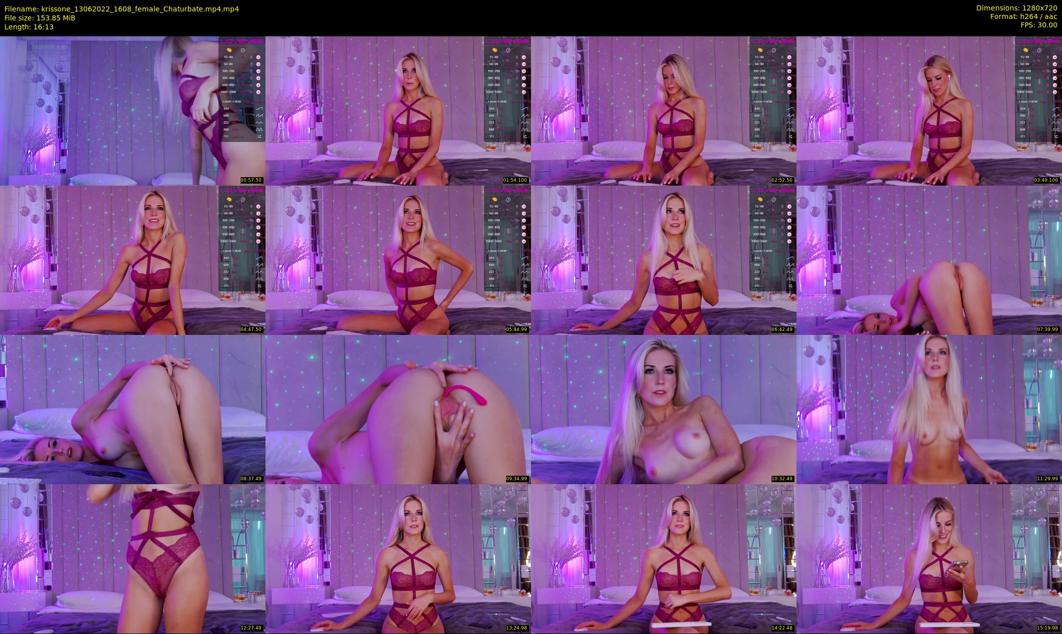 krissone — 17 minute Chaturbate female cam show recording, 720p, Jun 13, 2022