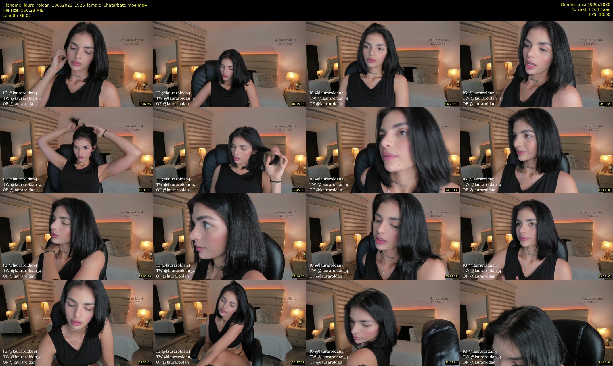 laura_roldan — 37 minute Chaturbate female cam show recording, 1080p, Jun 13, 2022