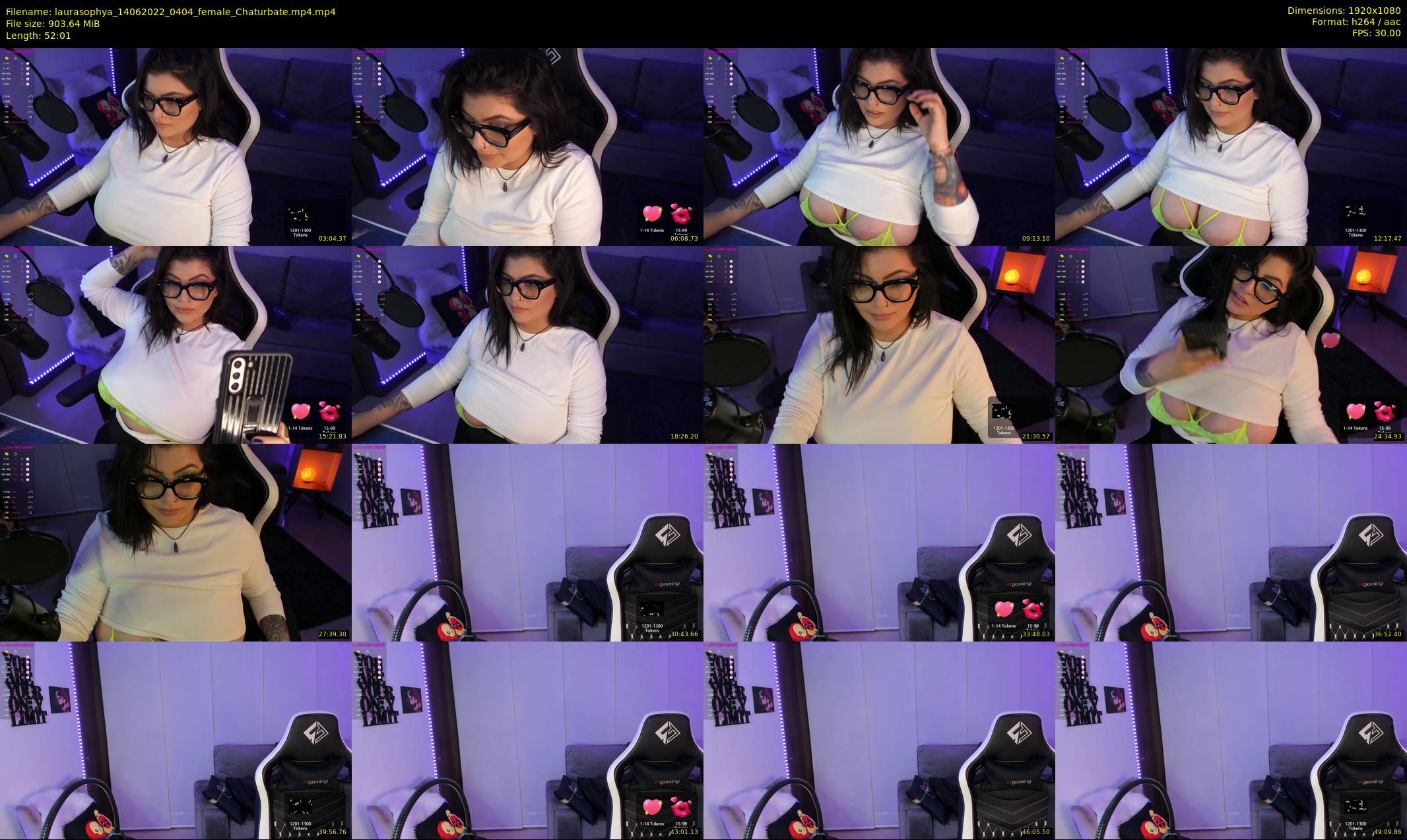 laurasophya — 53 minute Chaturbate female cam show recording, 1080p, Jun 14, 2022