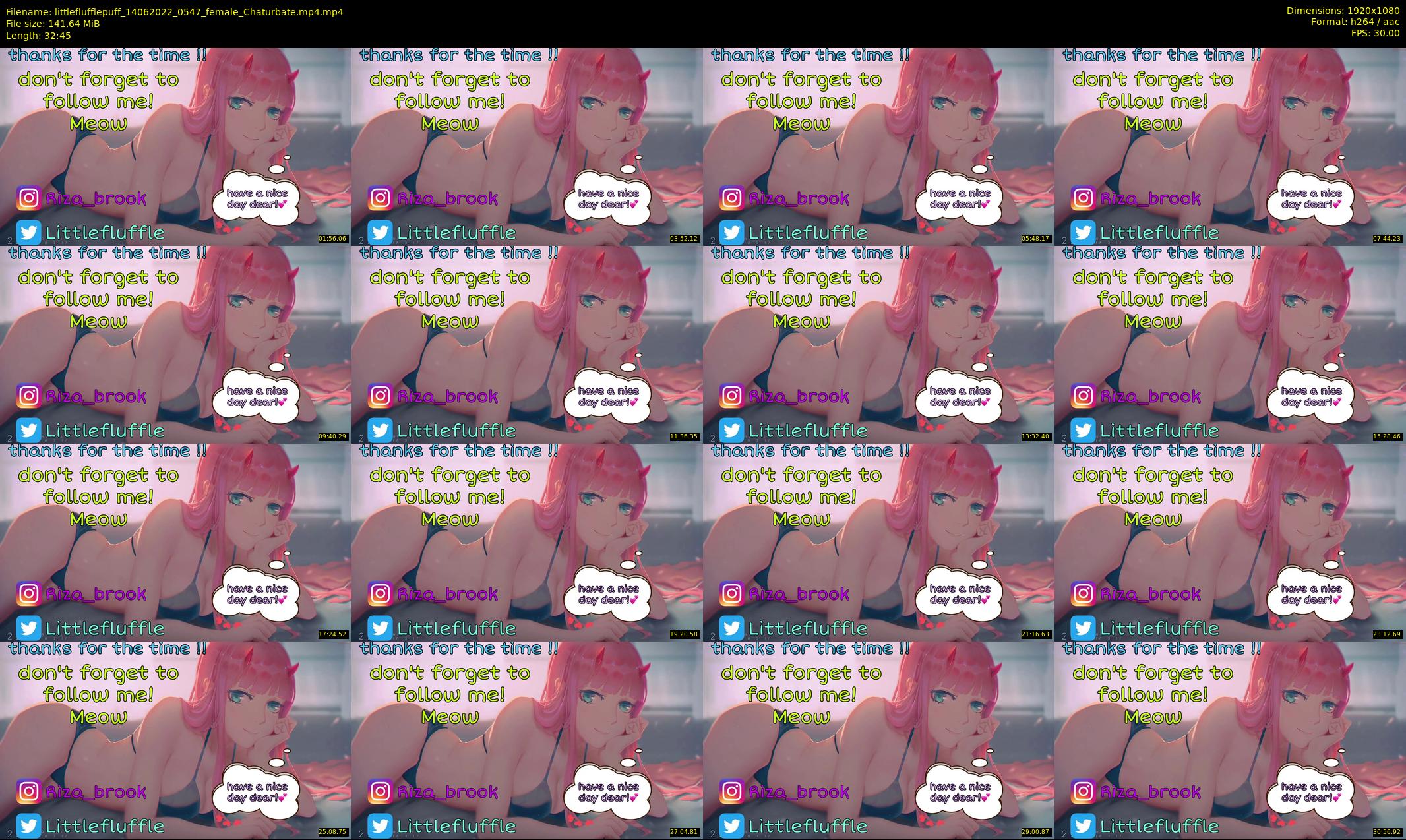 littleflufflepuff — 33 minute Chaturbate female cam show recording, 1080p, Jun 14, 2022