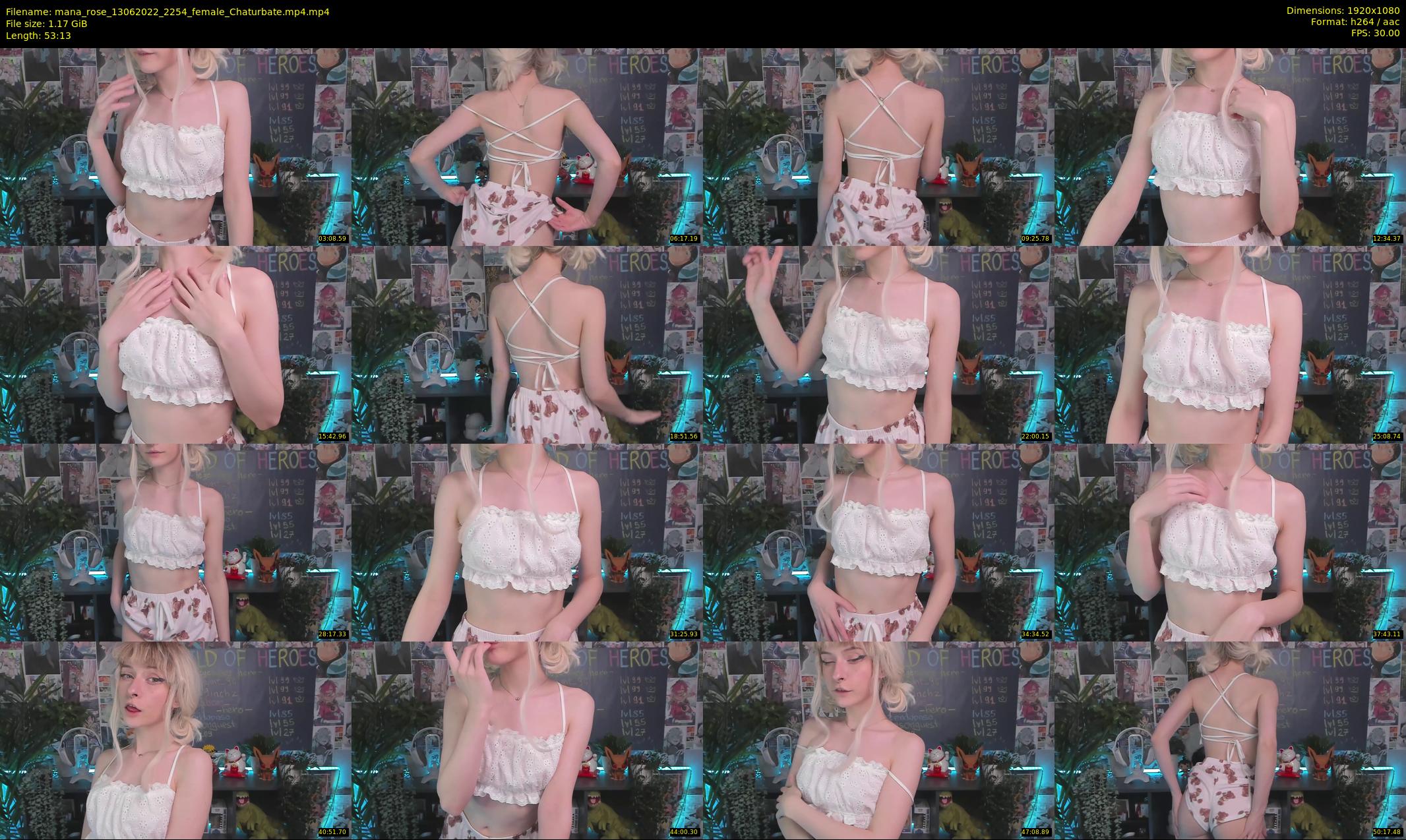 mana_rose — 54 minute Chaturbate female cam show recording, 1080p, Jun 13, 2022