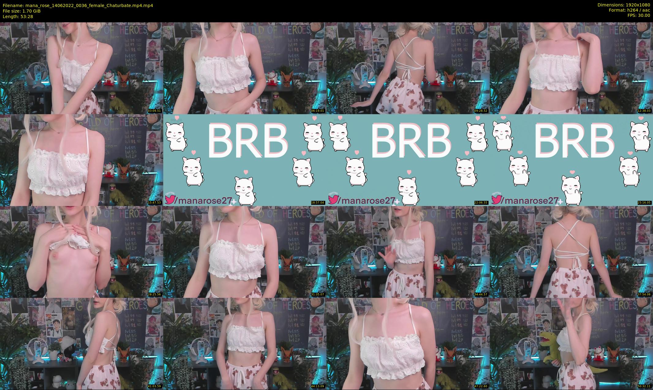 mana_rose — 54 minute Chaturbate female cam show recording, 1080p, Jun 14, 2022