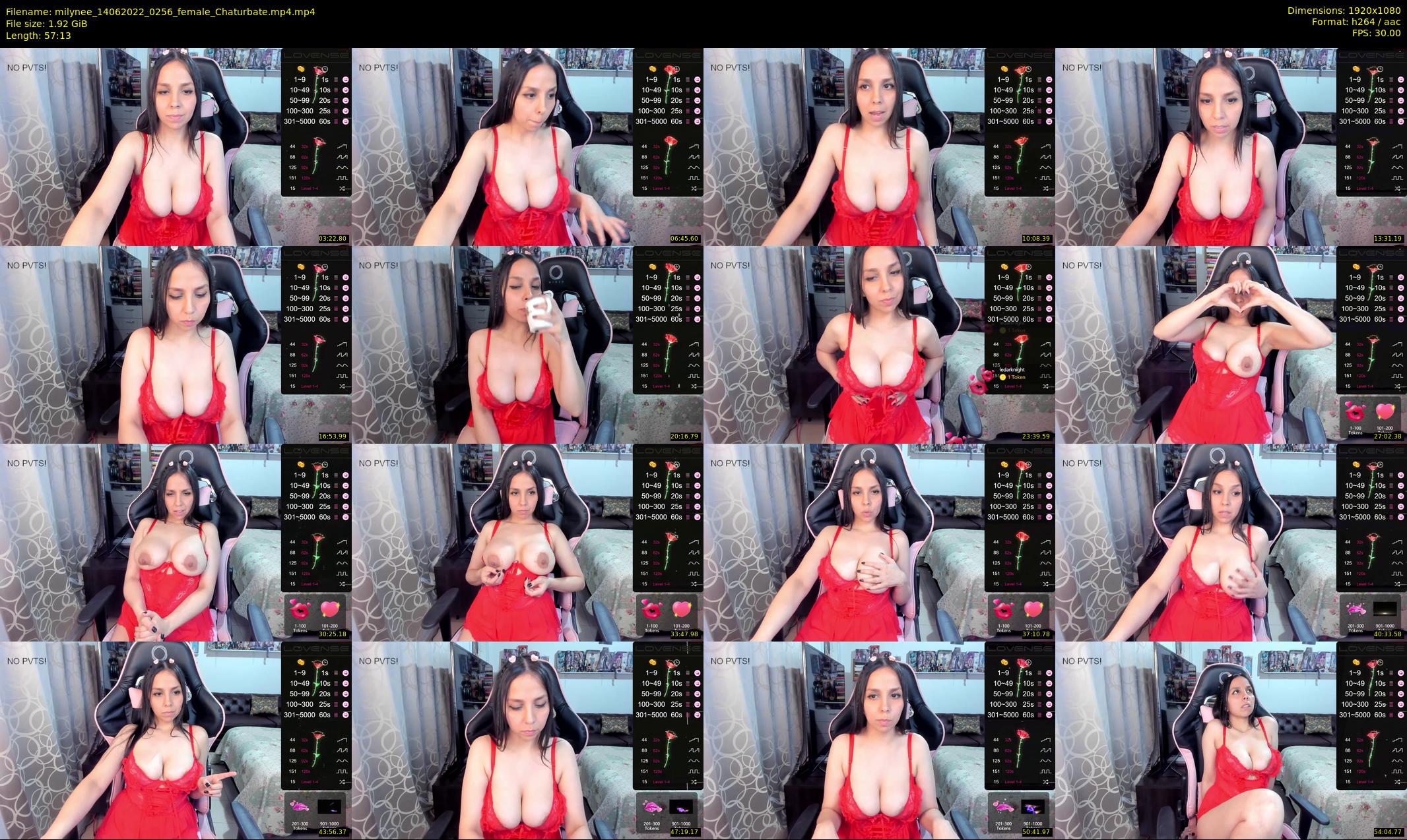 milynee — 58 minute Chaturbate female cam show recording, 1080p, Jun 14, 2022