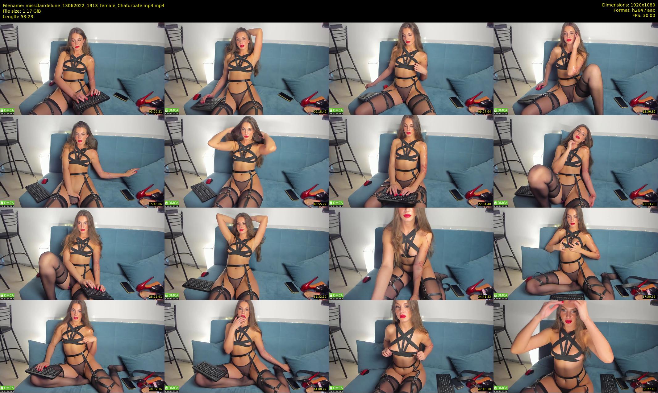missclairdelune — 54 minute Chaturbate female cam show recording, 1080p, Jun 13, 2022