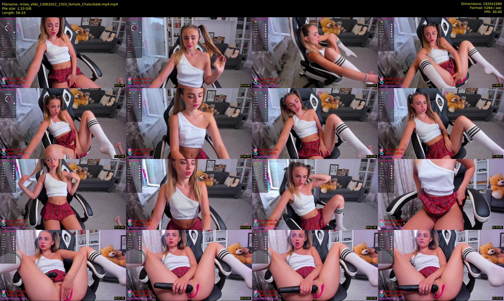 misss_vikki — 59 minute Chaturbate female cam show recording, 1080p, Jun 13, 2022
