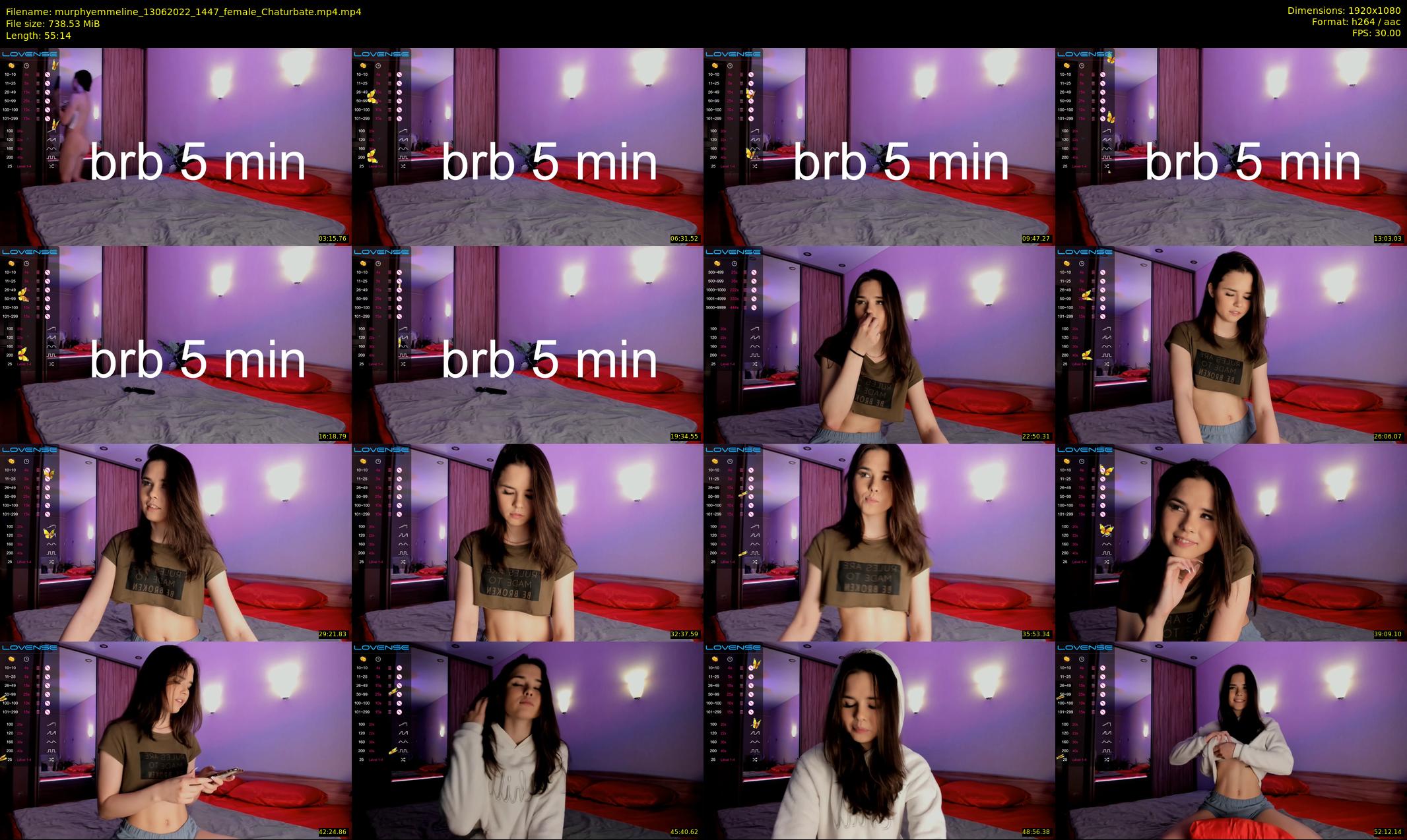 murphyemmeline — 56 minute Chaturbate female cam show recording, 1080p, Jun 13, 2022