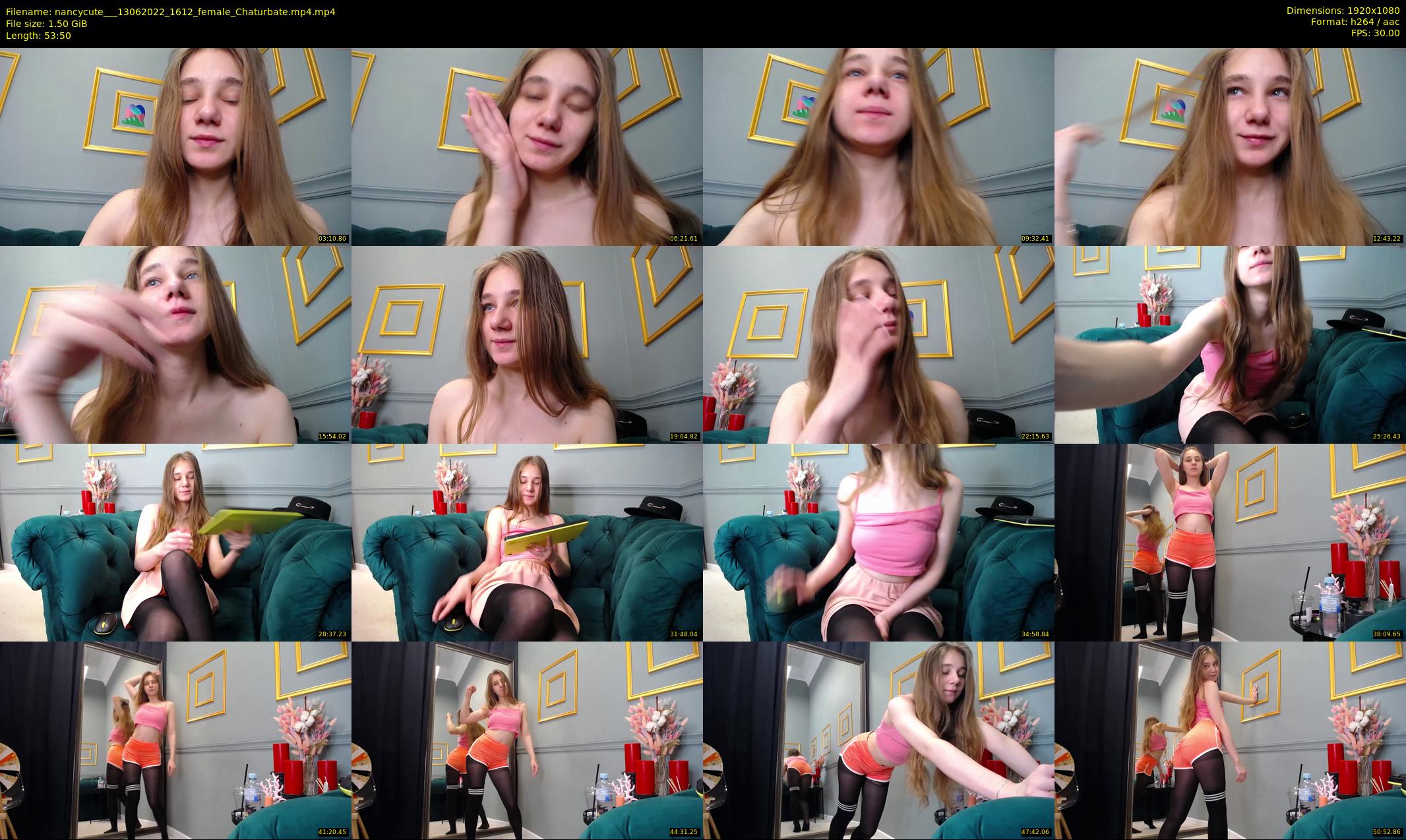 nancycute__ — 54 minute Chaturbate female cam show recording, 1080p, Jun 13, 2022