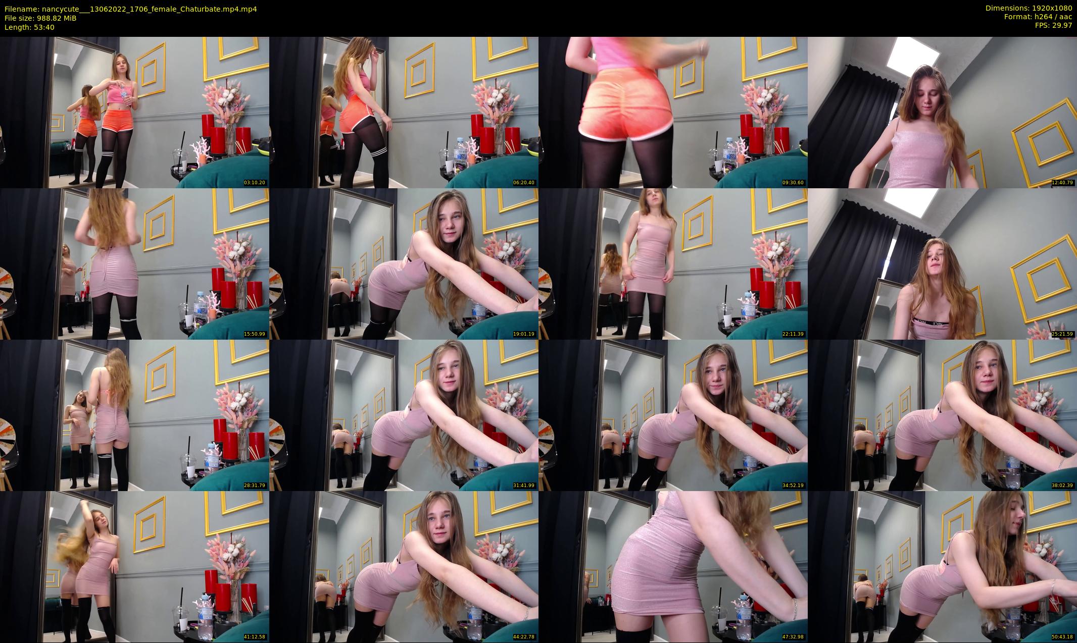 nancycute__ — 54 minute Chaturbate female cam show recording, 1080p, Jun 13, 2022