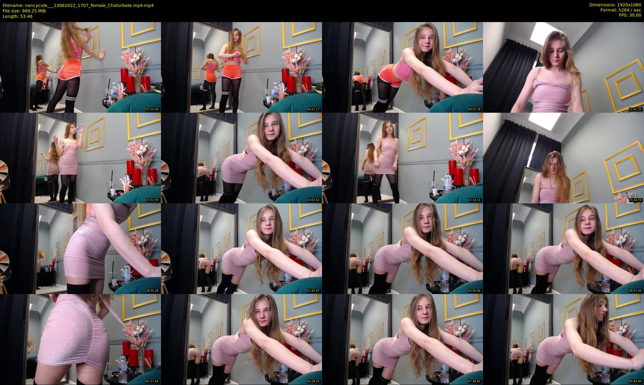nancycute__ — 54 minute Chaturbate female cam show recording, 1080p, Jun 13, 2022