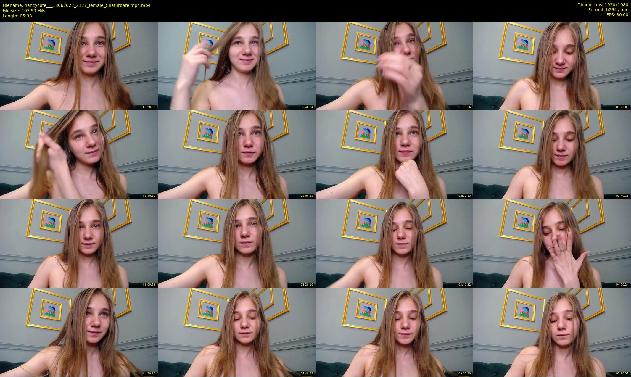 nancycute__ — 6 minute Chaturbate female cam show recording, 1080p, Jun 13, 2022
