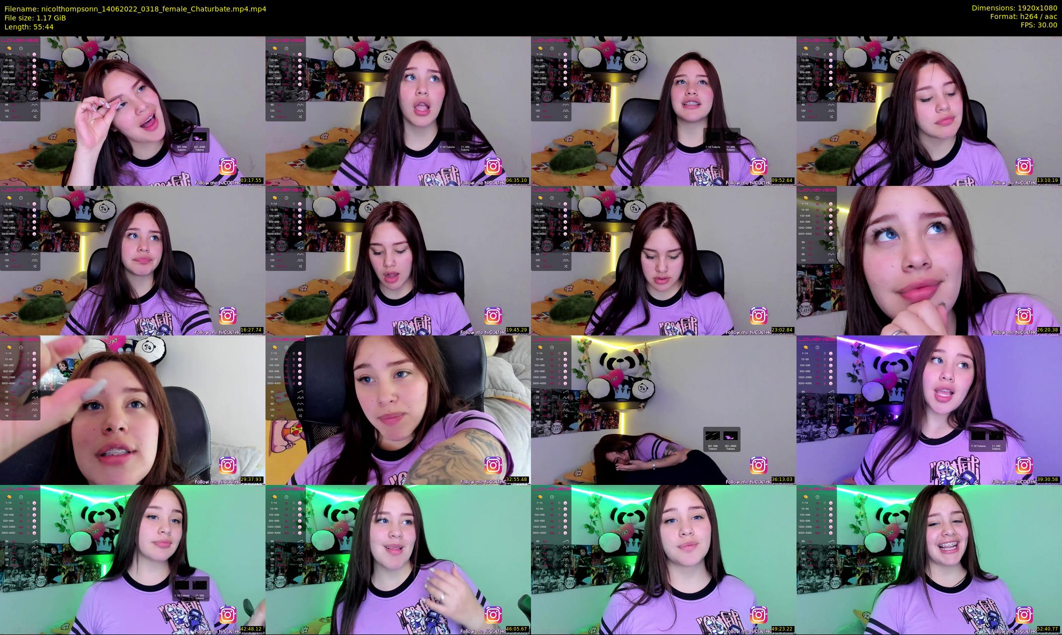 nicolthompsonn — 56 minute Chaturbate female cam show recording, 1080p, Jun 14, 2022