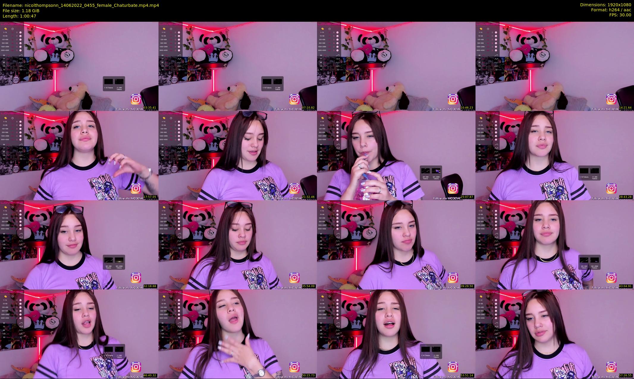 nicolthompsonn — 61 minute Chaturbate female cam show recording, 1080p, Jun 14, 2022
