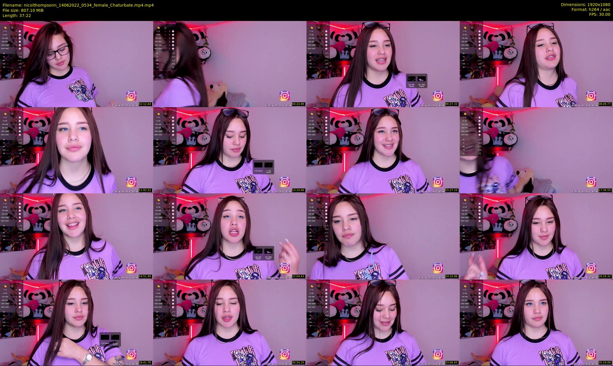 nicolthompsonn — 38 minute Chaturbate female cam show recording, 1080p, Jun 14, 2022