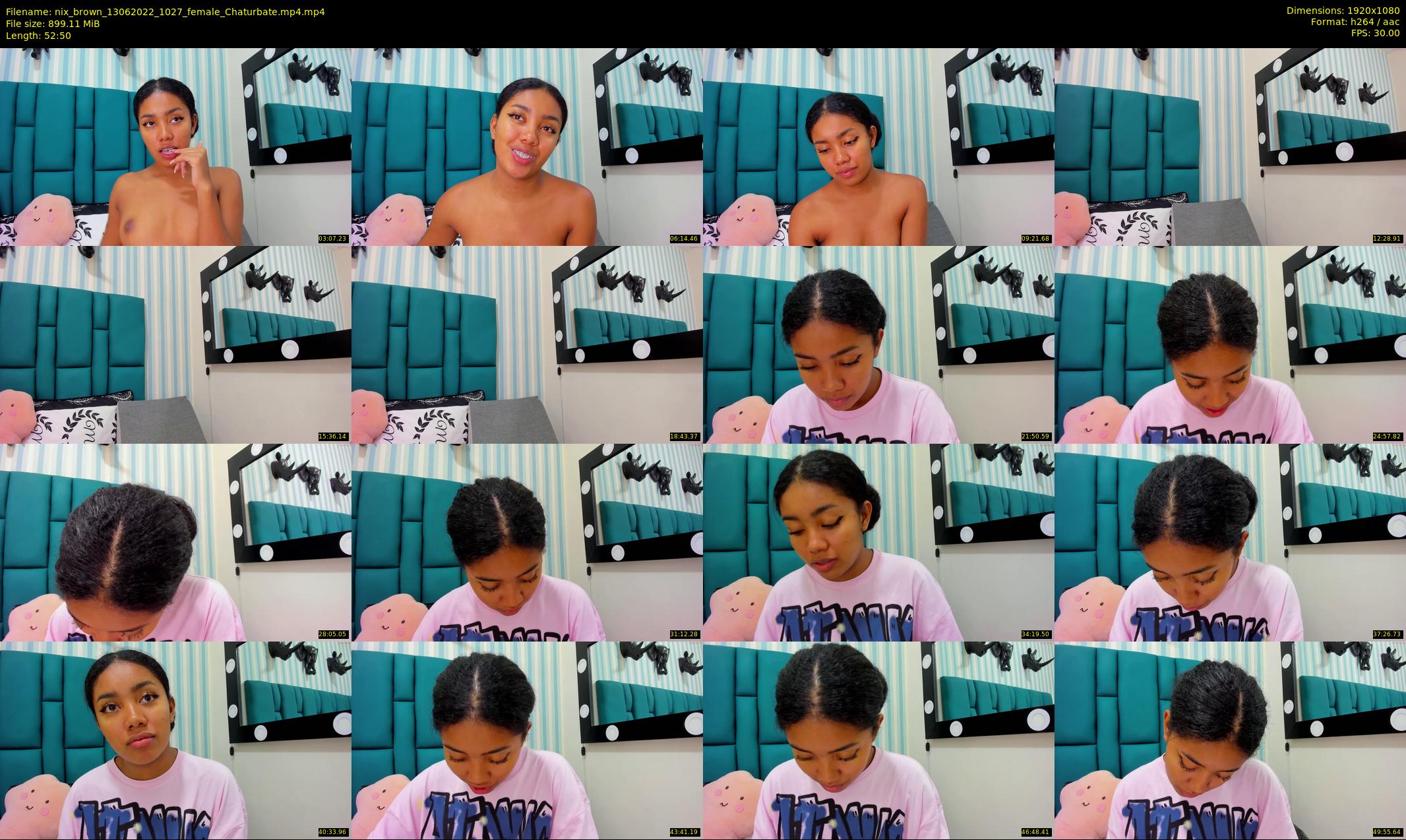 nix_brown — 53 minute Chaturbate female cam show recording, 1080p, Jun 13, 2022