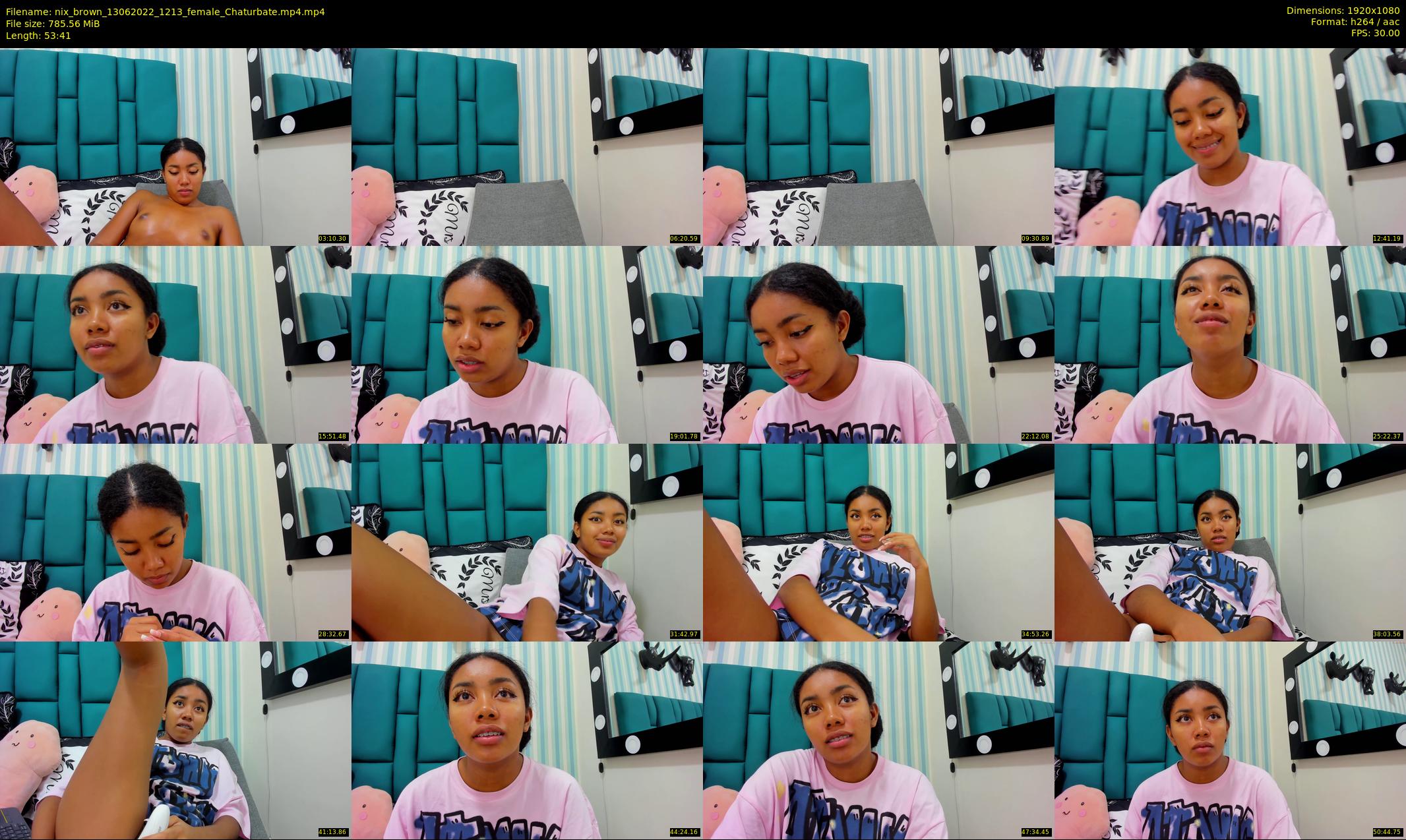 nix_brown — 54 minute Chaturbate female cam show recording, 1080p, Jun 13, 2022