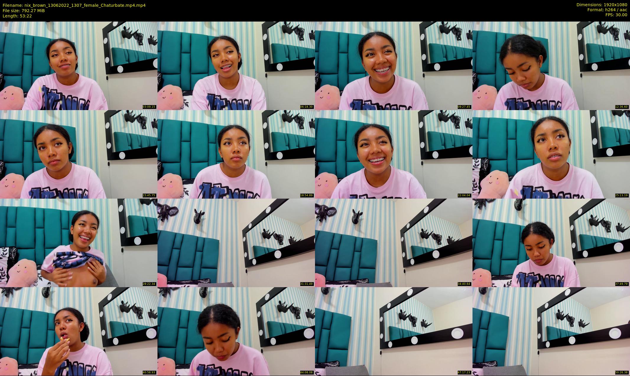 nix_brown — 54 minute Chaturbate female cam show recording, 1080p, Jun 13, 2022