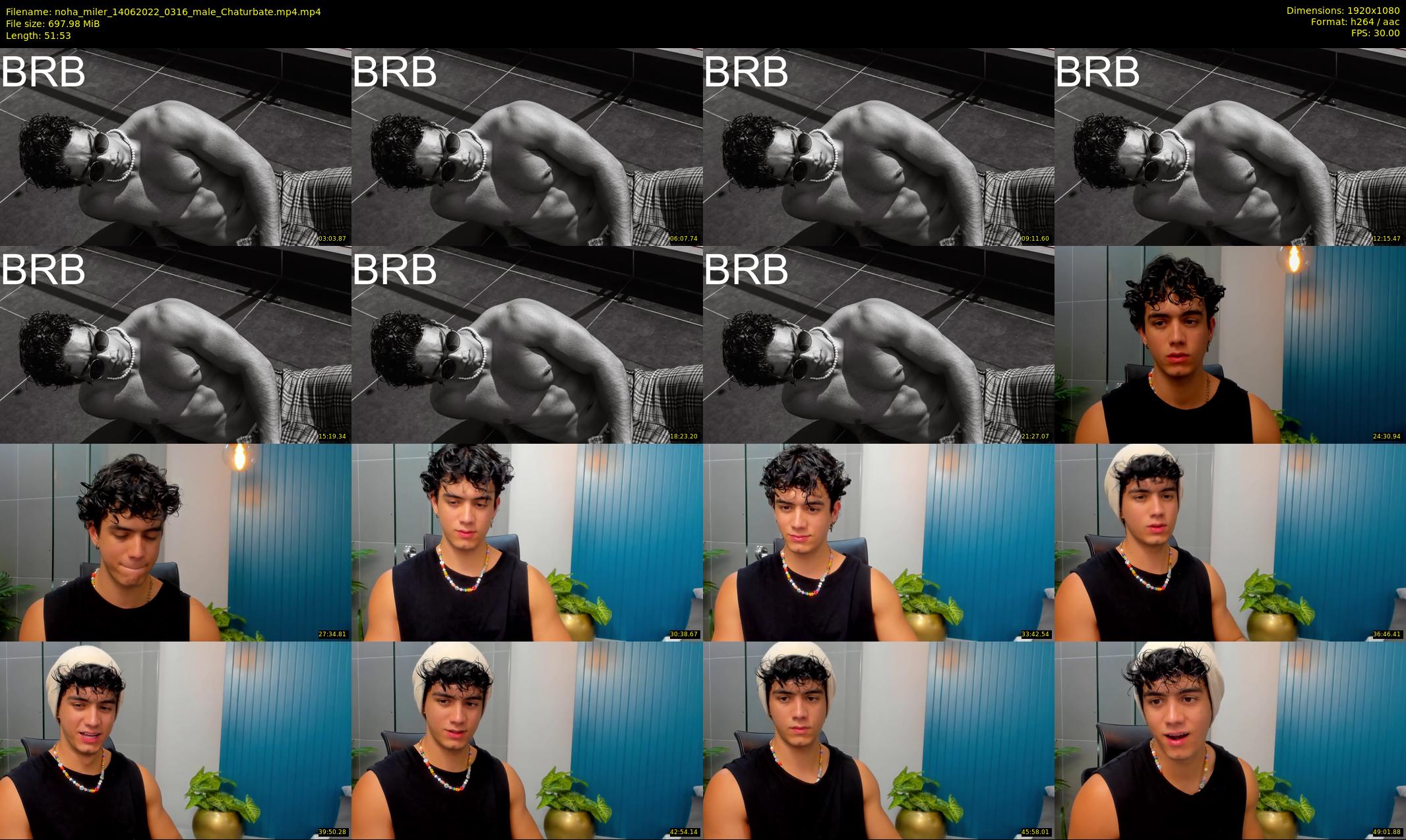 noha_miler — 52 minute Chaturbate male cam show recording, 1080p, Jun 14, 2022