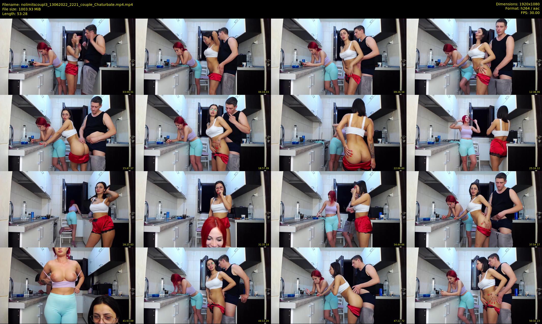nolimitscoupl3 — 54 minute Chaturbate couple cam show recording, 1080p, Jun 13, 2022