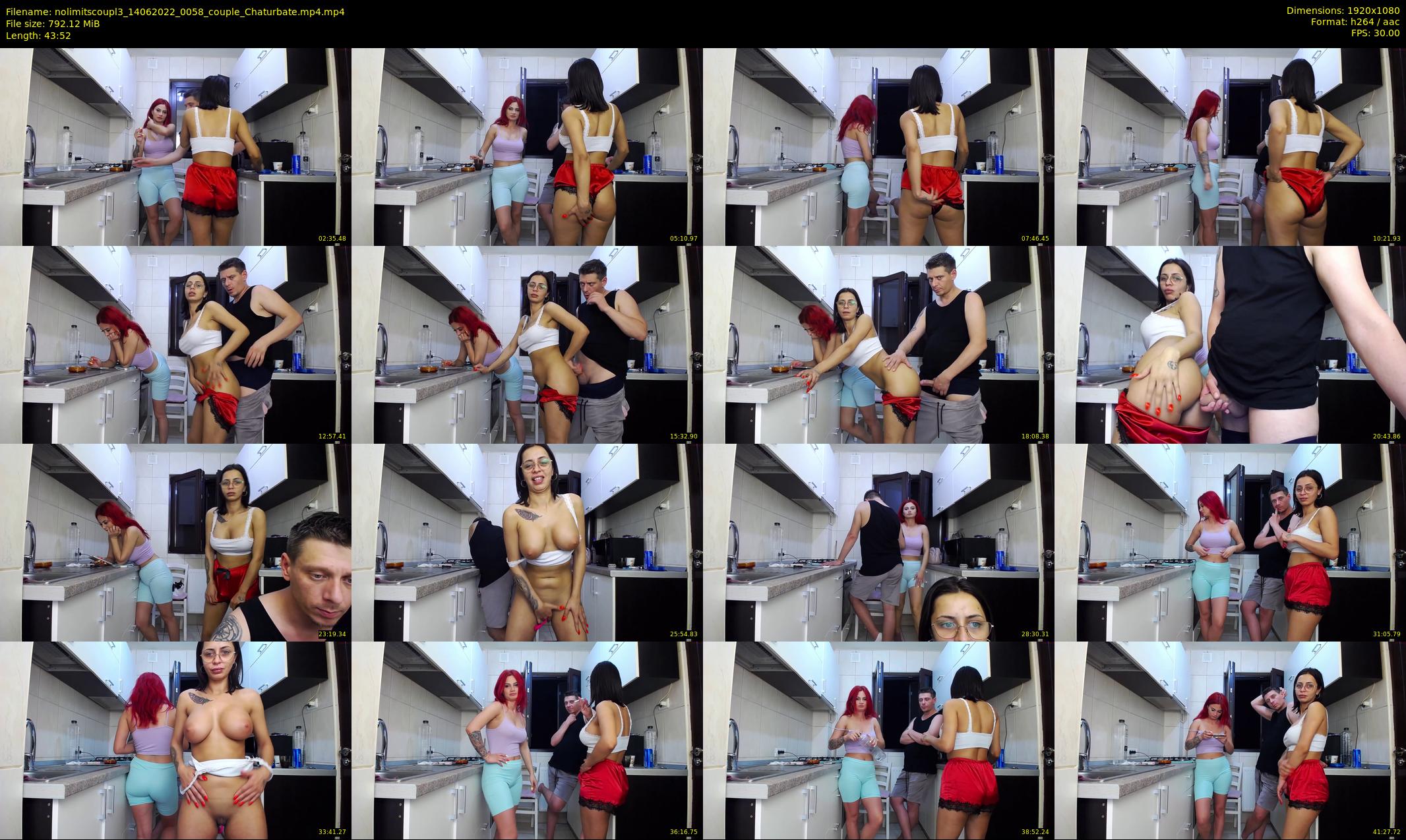 nolimitscoupl3 — 44 minute Chaturbate couple cam show recording, 1080p, Jun 14, 2022