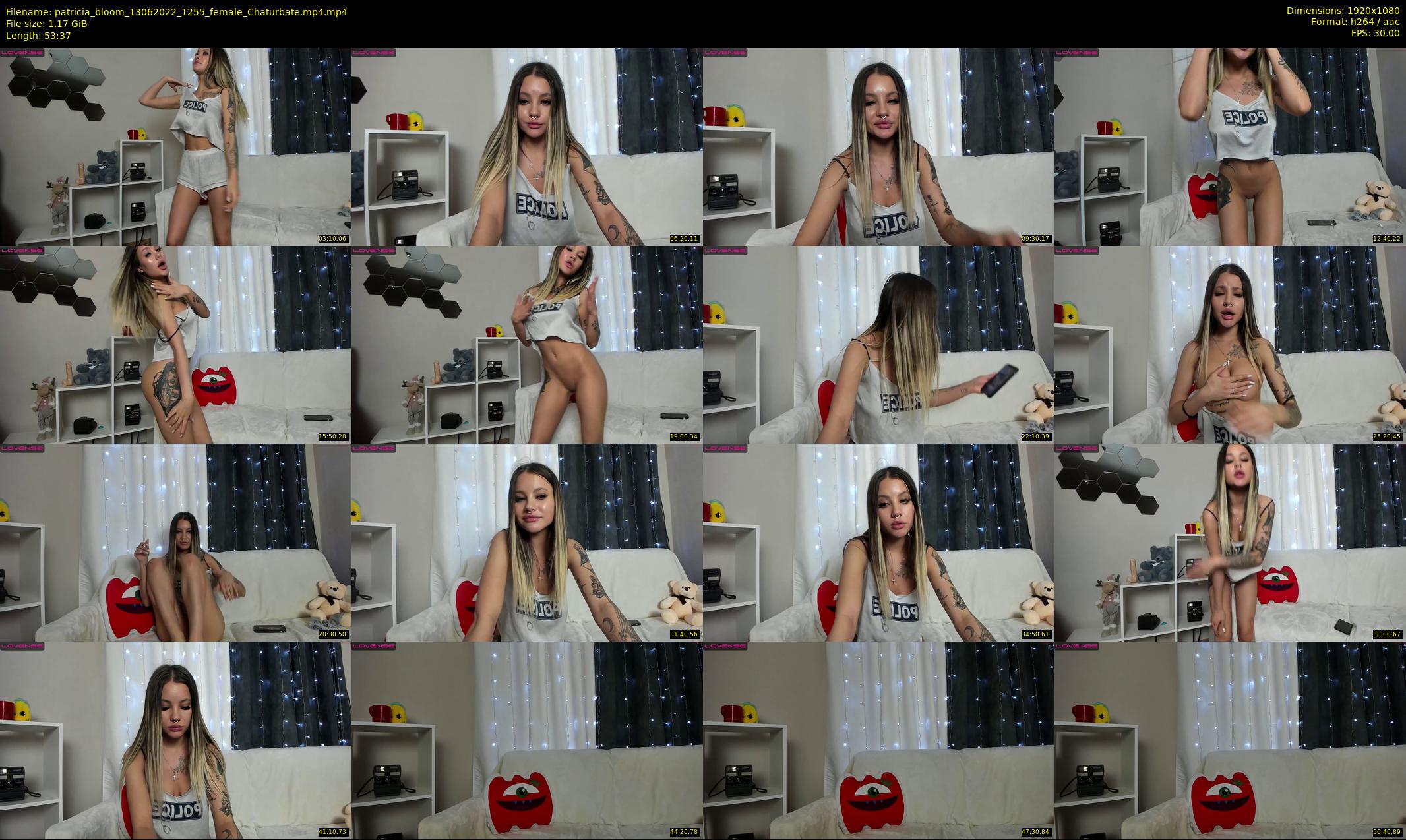 patricia_bloom — 54 minute Chaturbate female cam show recording, 1080p, Jun 13, 2022