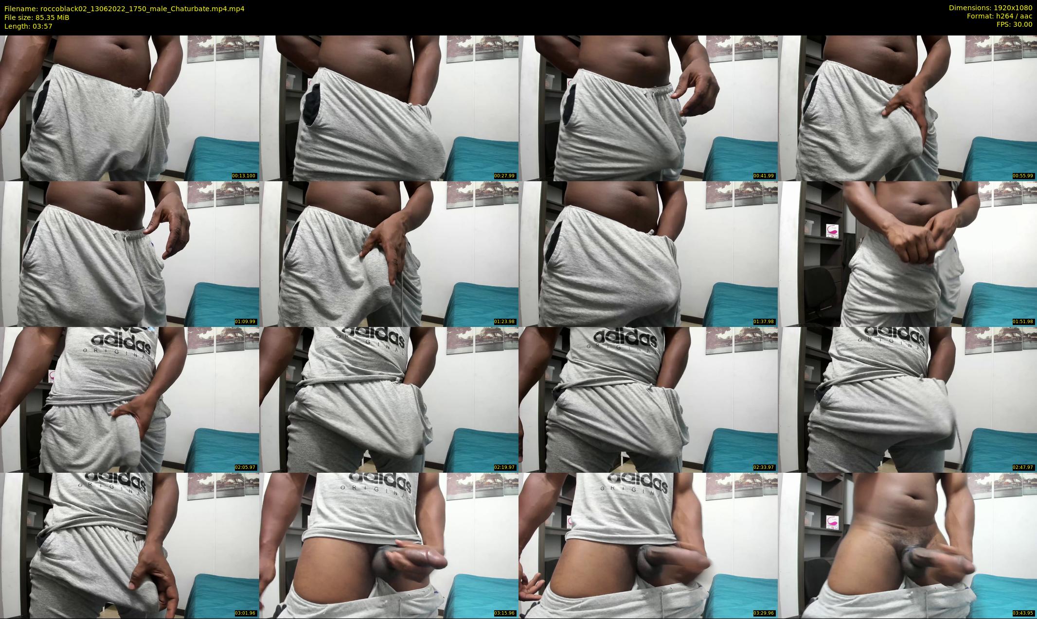 roccoblack02 — 4 minute Chaturbate male cam show recording, 1080p, Jun 13, 2022