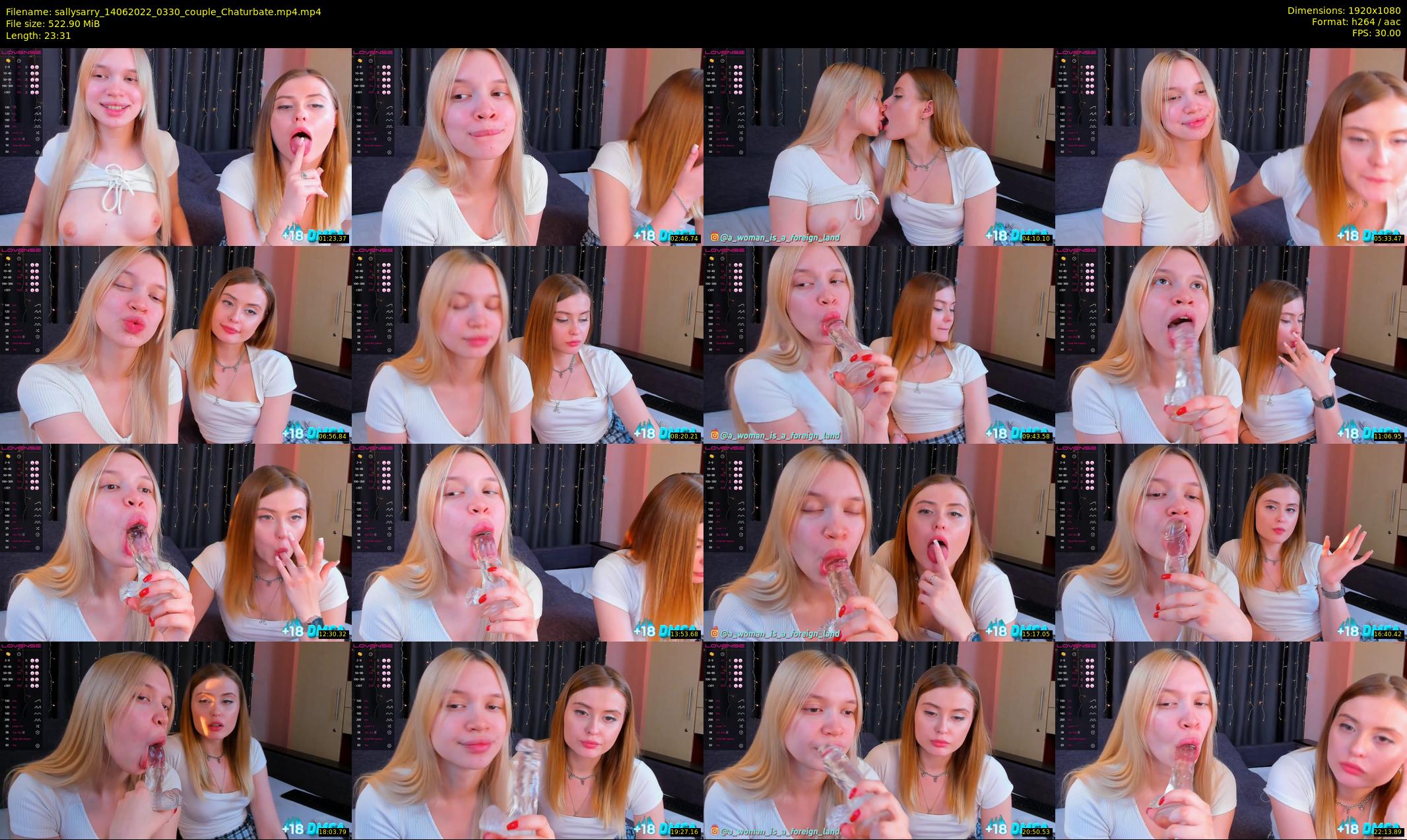 sallysarry — 24 minute Chaturbate couple cam show recording, 1080p, Jun 14, 2022