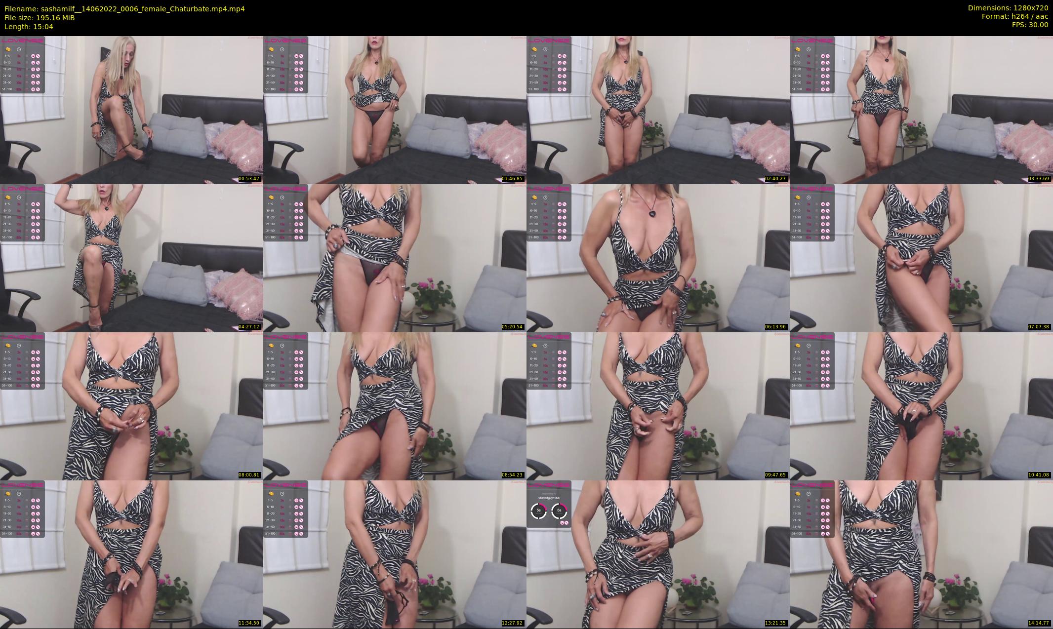 sashamilf_ — 16 minute Chaturbate female cam show recording, 720p, Jun 14, 2022