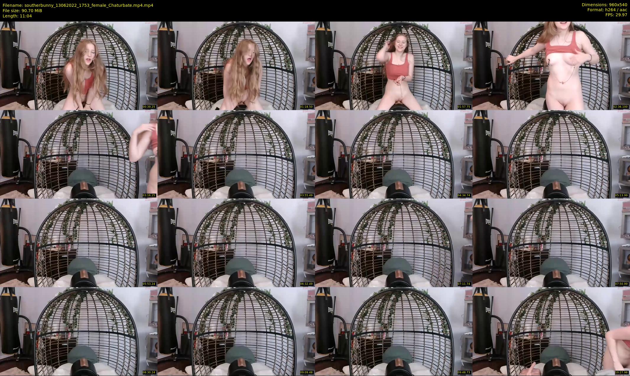 southerbunny — 12 minute Chaturbate female cam show recording, 480p, Jun 13, 2022