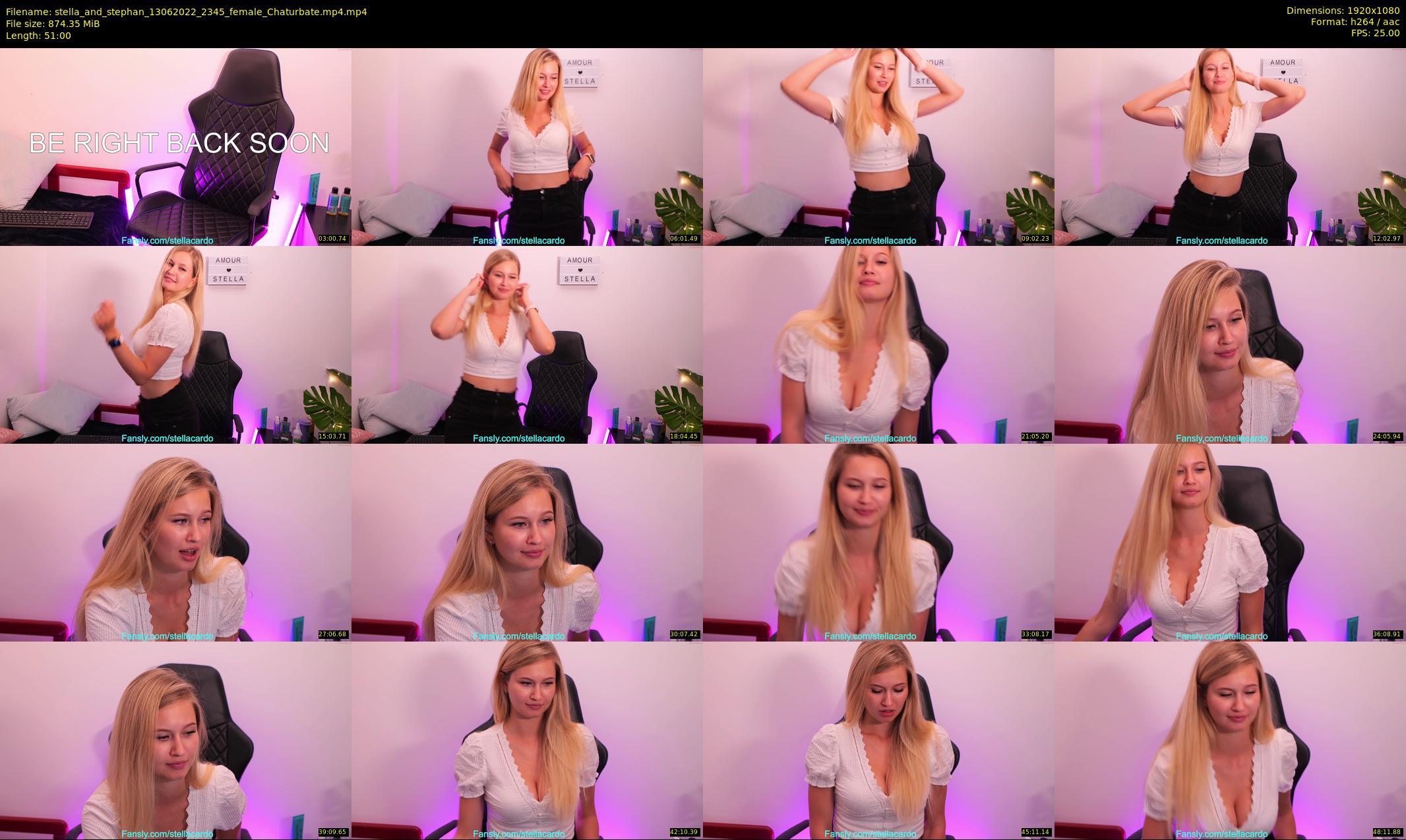 stella_and_stephan — 51 minute Chaturbate couple cam show recording, 1080p, Jun 13, 2022