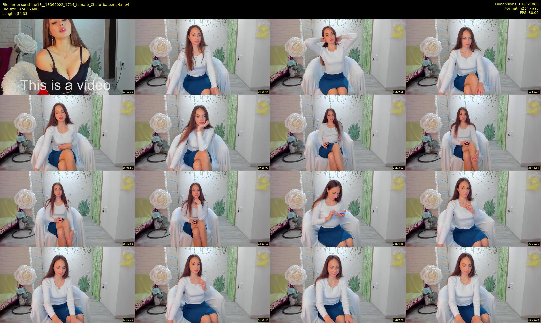 sunshine13_ — 55 minute Chaturbate female cam show recording, 1080p, Jun 13, 2022
