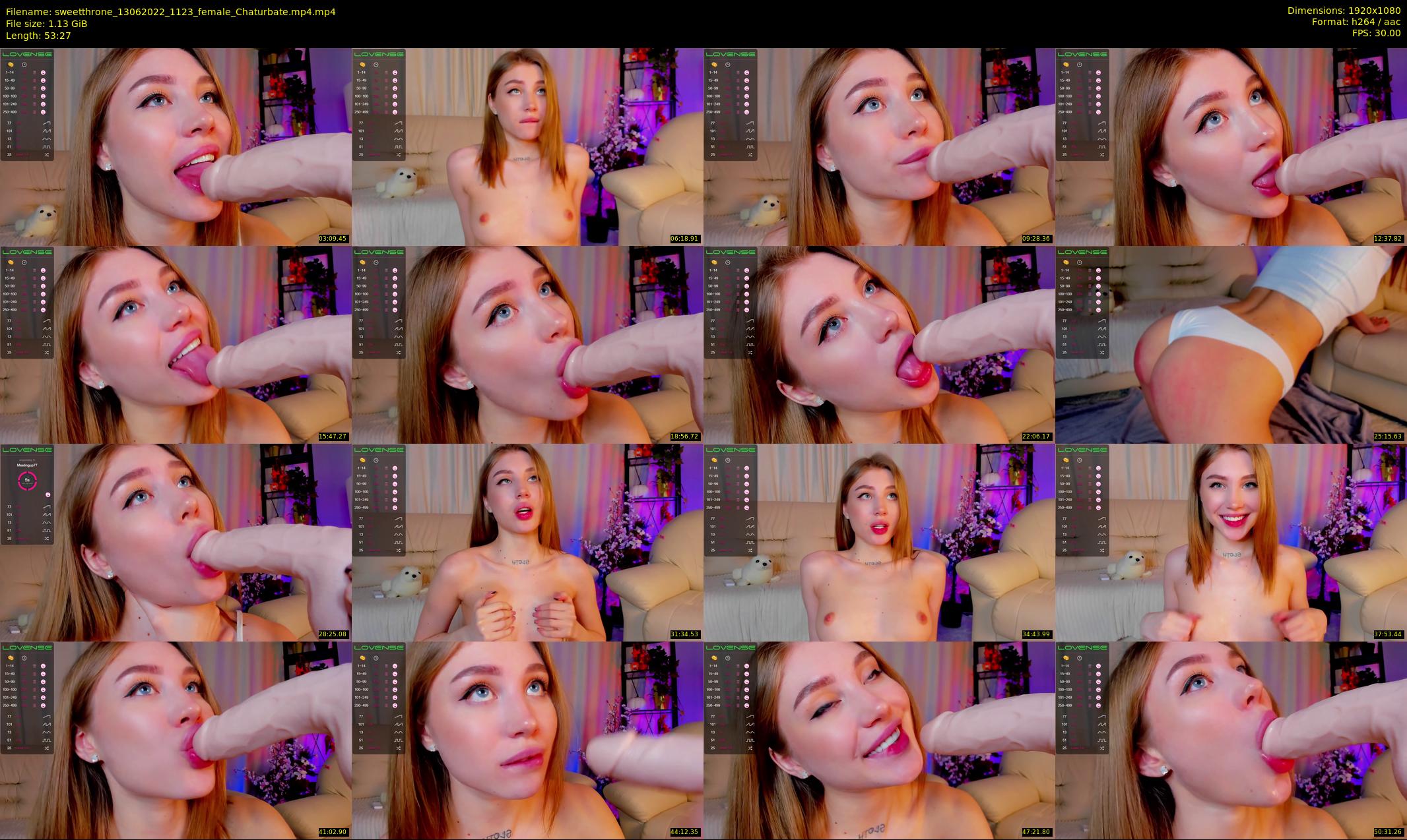 sweetthrone — 54 minute Chaturbate couple cam show recording, 1080p, Jun 13, 2022
