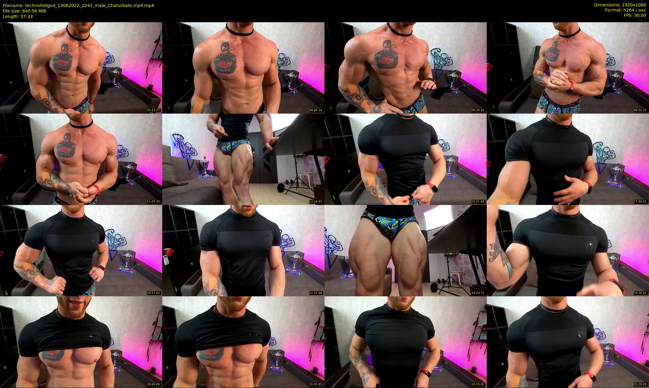 technohotgod — 38 minute Chaturbate male cam show recording, 1080p, Jun 13, 2022