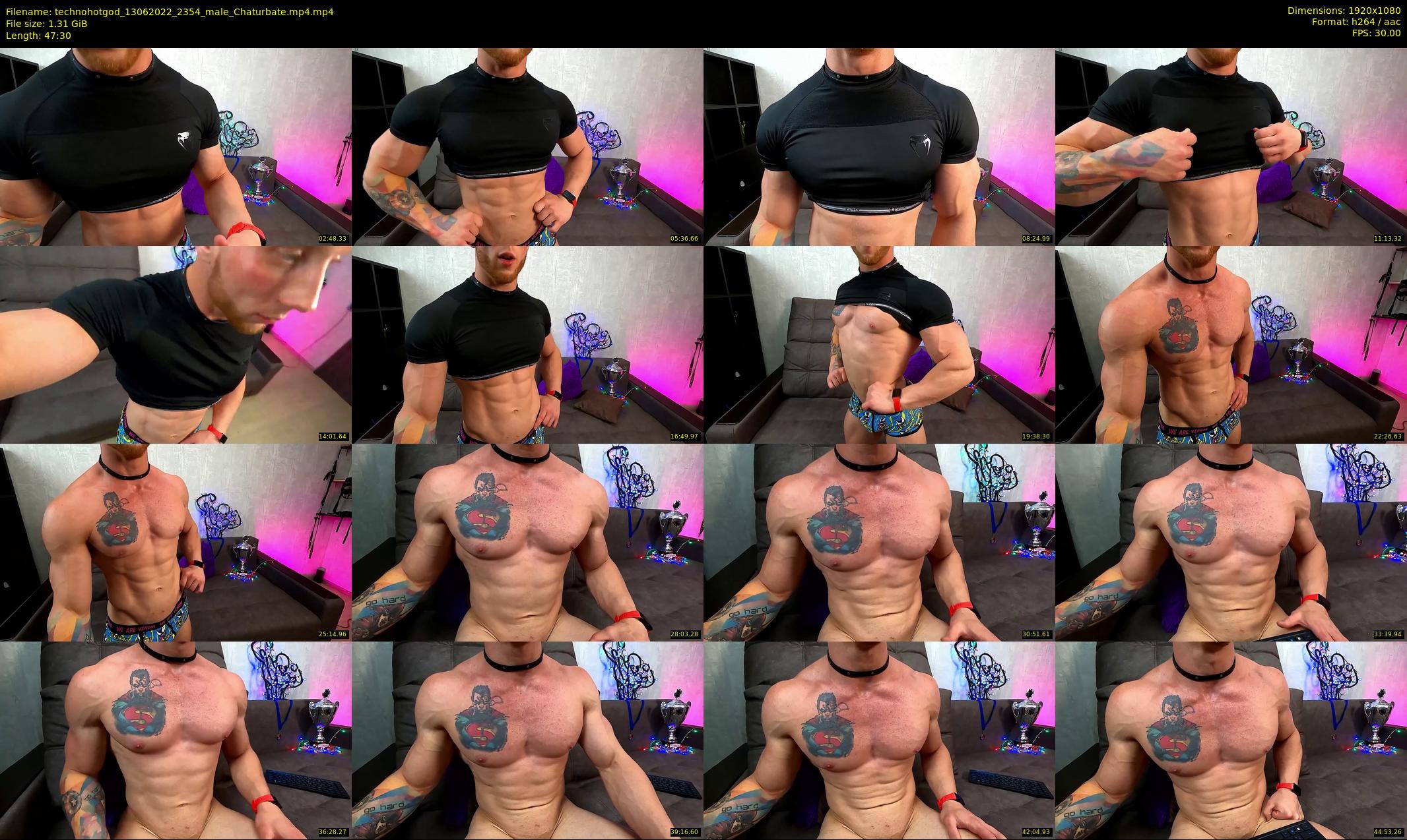 technohotgod — 48 minute Chaturbate male cam show recording, 1080p, Jun 13, 2022