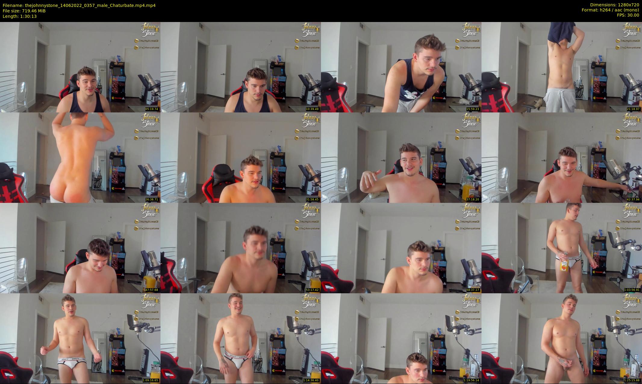 thejohnnystone — 91 minute Chaturbate male cam show recording, 720p, Jun 14, 2022