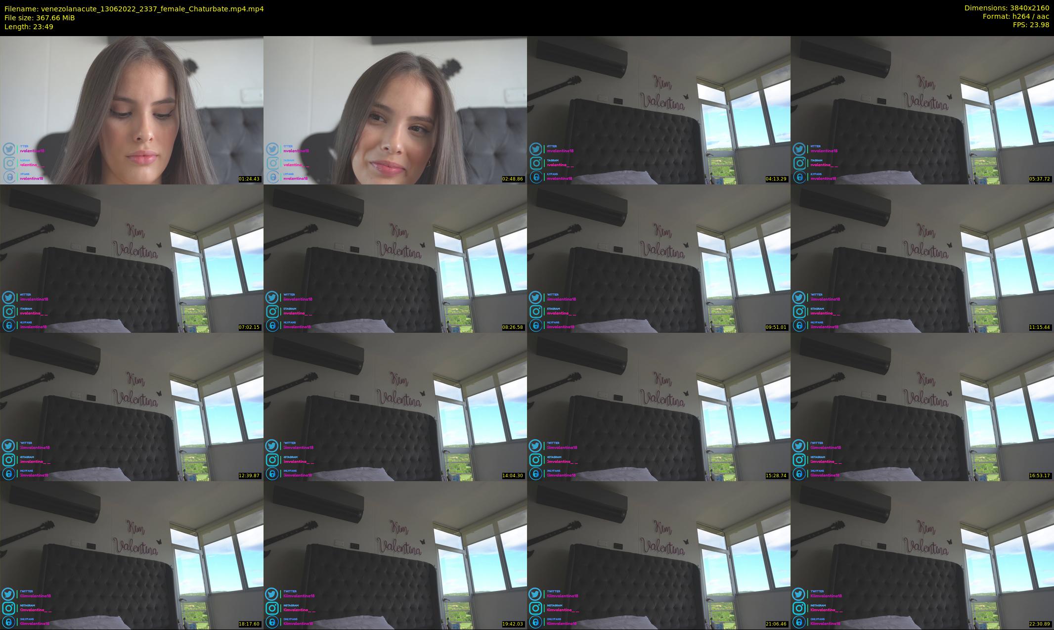 venezolanacute — 24 minute Chaturbate female cam show recording, 4K, Jun 13, 2022