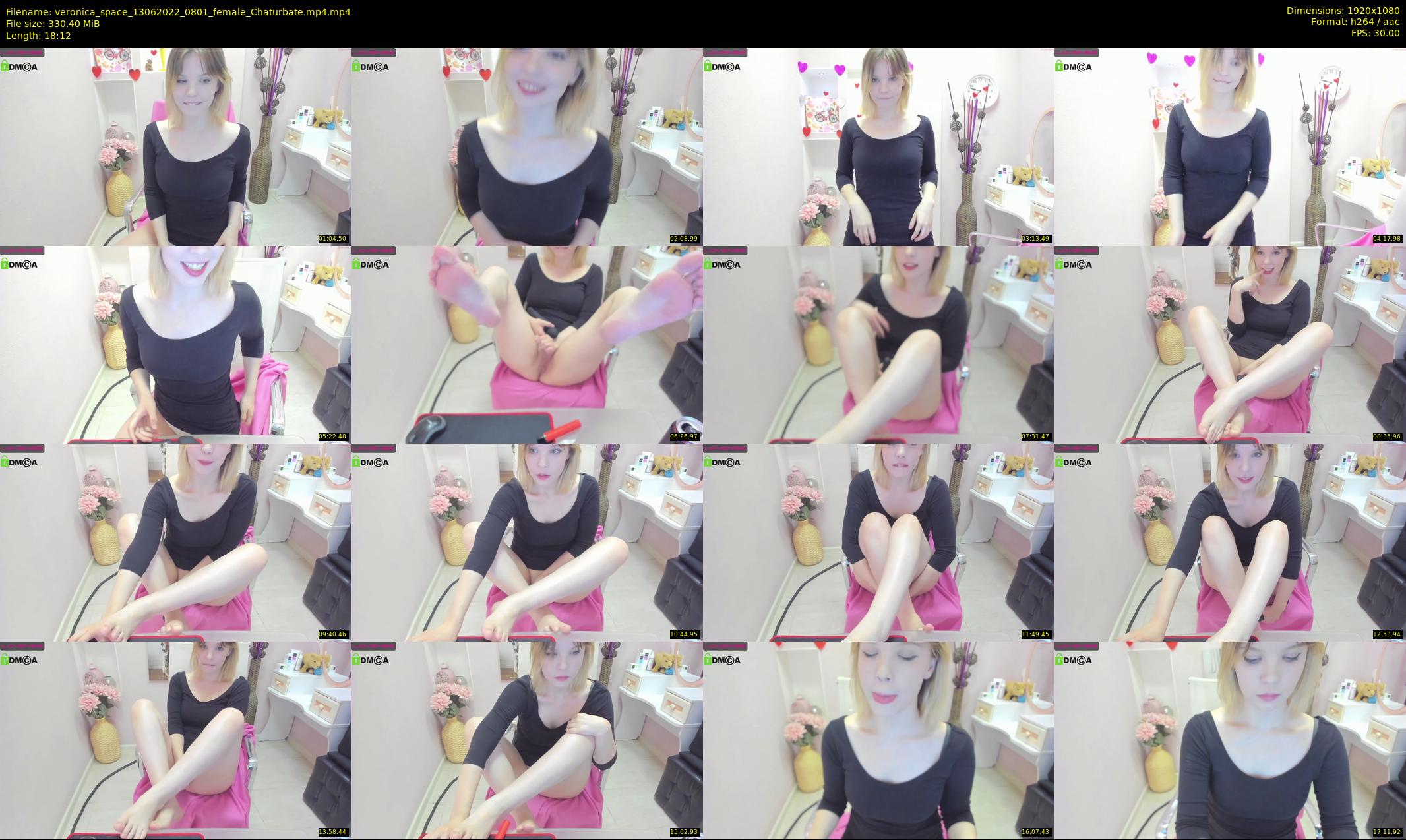 veronica_space — 19 minute Chaturbate female cam show recording, 1080p, Jun 13, 2022