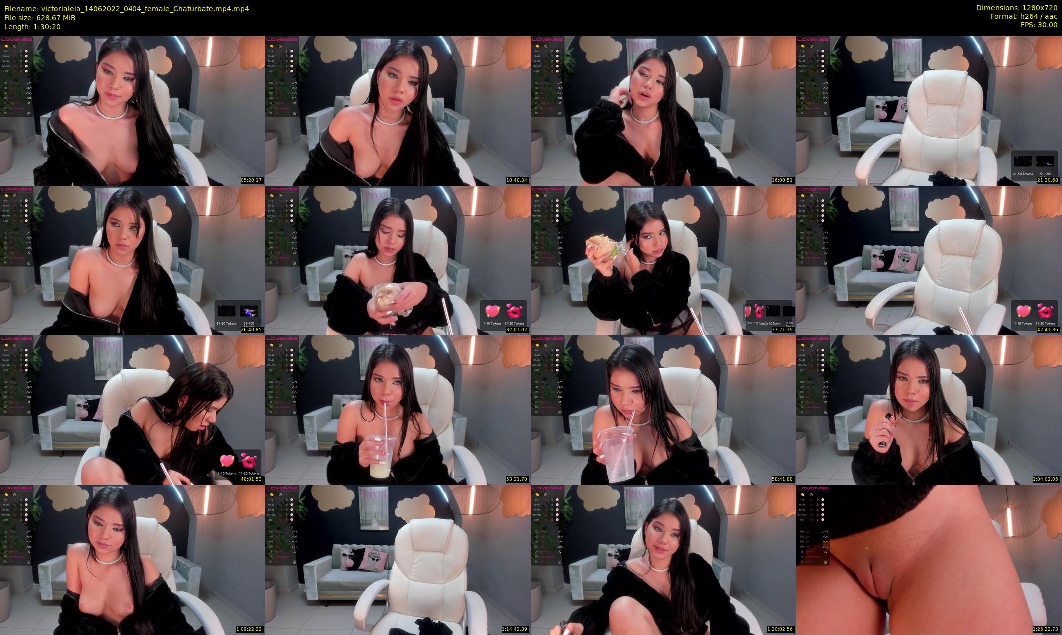 victorialeia — 91 minute Chaturbate female cam show recording, 720p, Jun 14, 2022