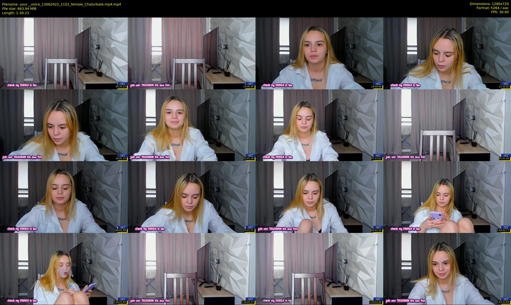 your__voice — 91 minute Chaturbate female cam show recording, 720p, Jun 13, 2022