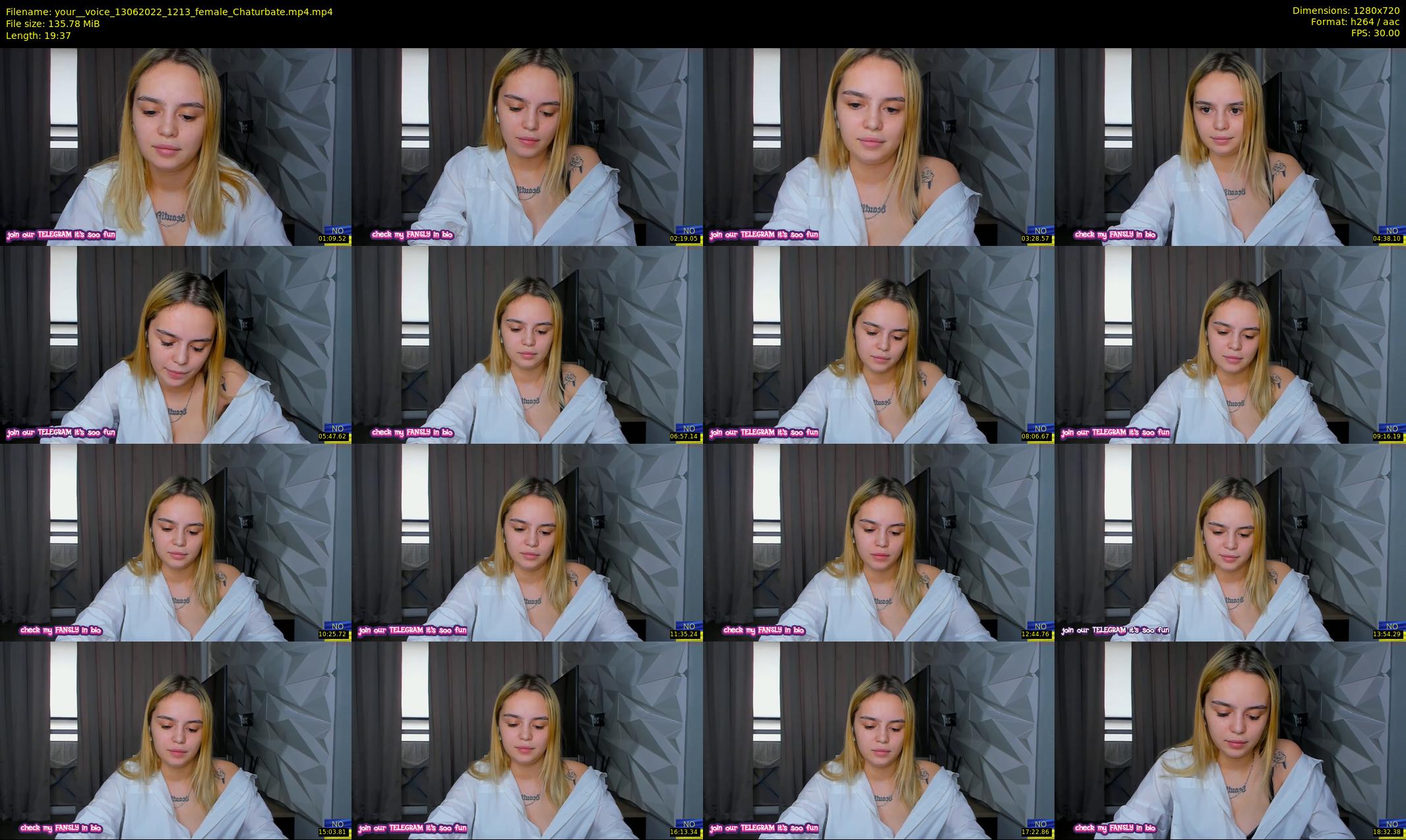 your__voice — 20 minute Chaturbate female cam show recording, 720p, Jun 13, 2022