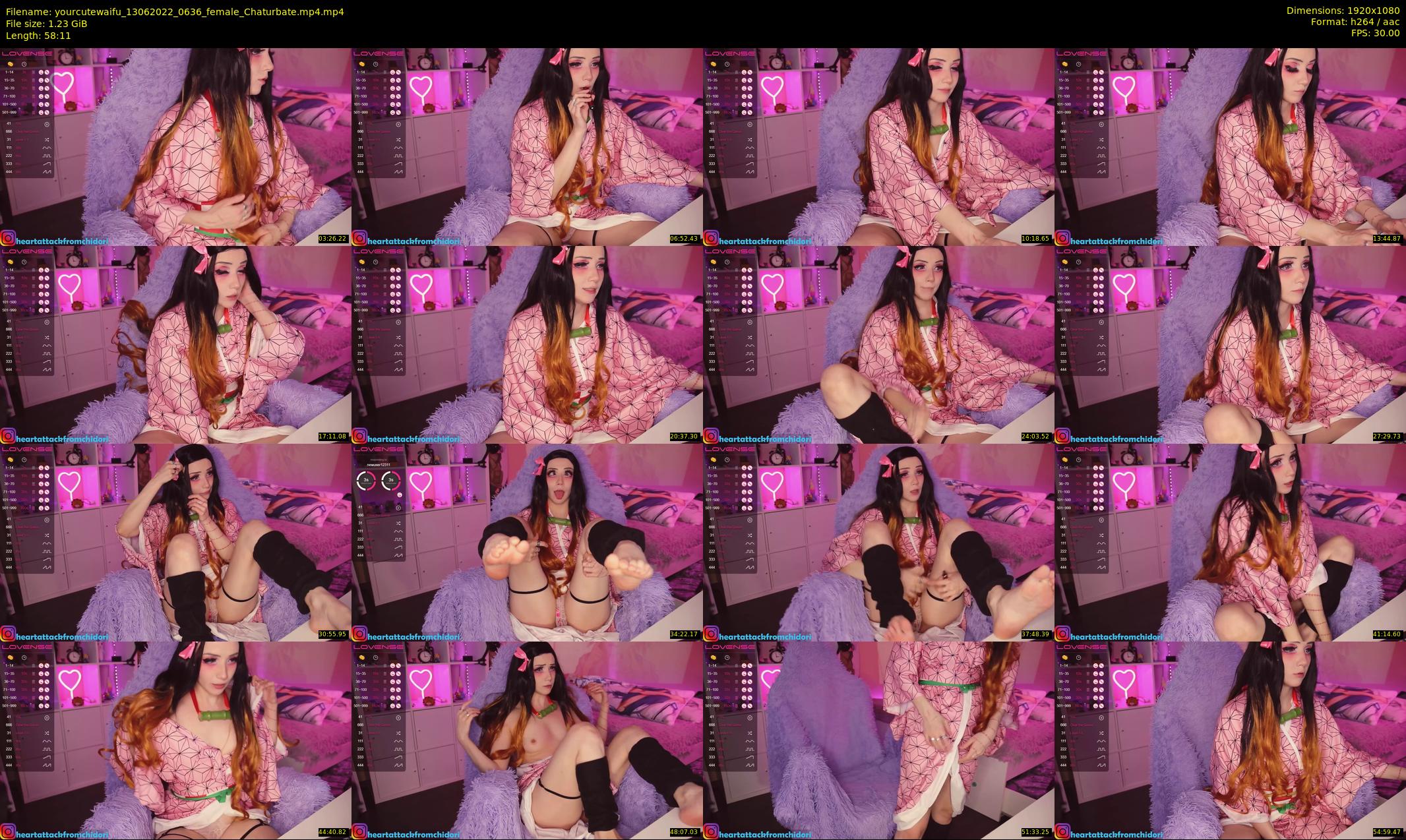 yourcutewaifu — 59 minute Chaturbate female cam show recording, 1080p, Jun 13, 2022
