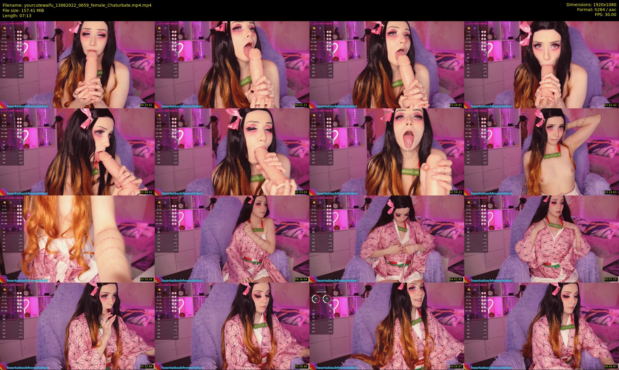 yourcutewaifu — 8 minute Chaturbate female cam show recording, 1080p, Jun 13, 2022