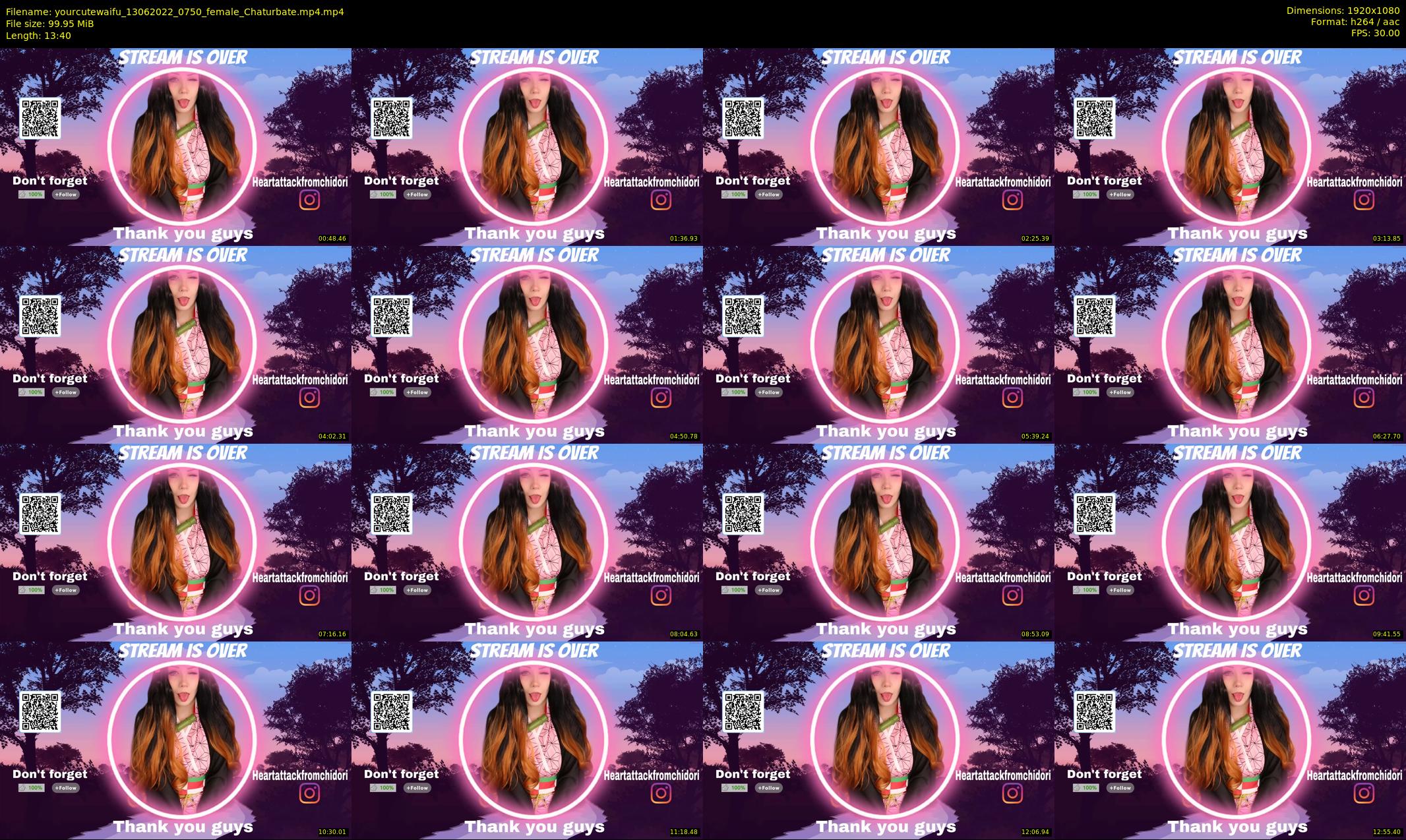yourcutewaifu — 14 minute Chaturbate female cam show recording, 1080p, Jun 13, 2022