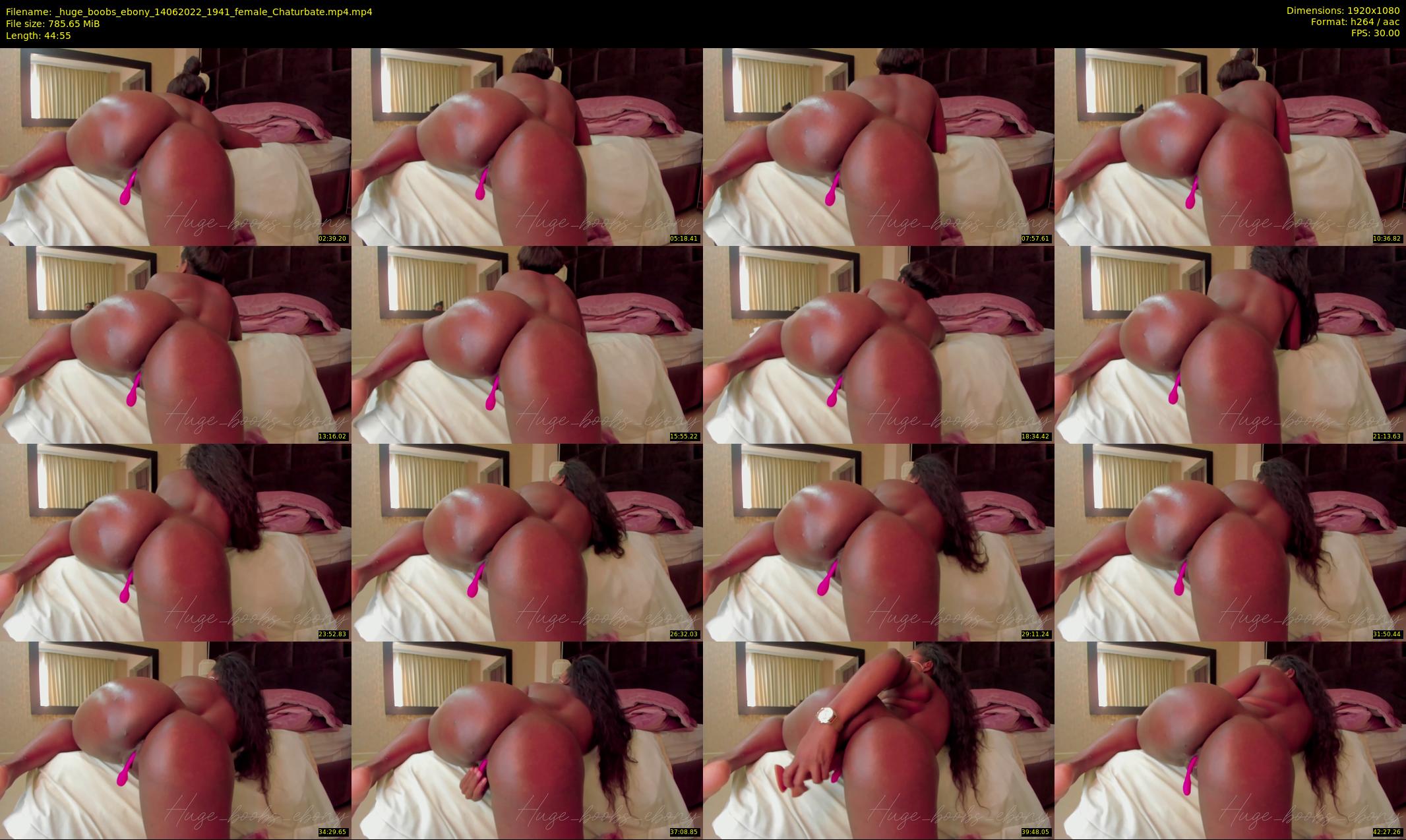 _huge_boobs_ebony — 45 minute Chaturbate female cam show recording, 1080p, Jun 14, 2022