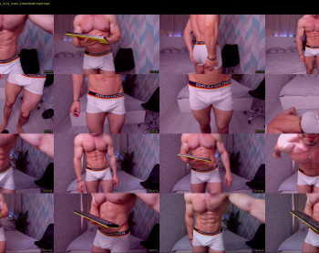 adam_muscle_ — 12 minute Chaturbate male cam show recording, 1080p, Jun 14, 2022