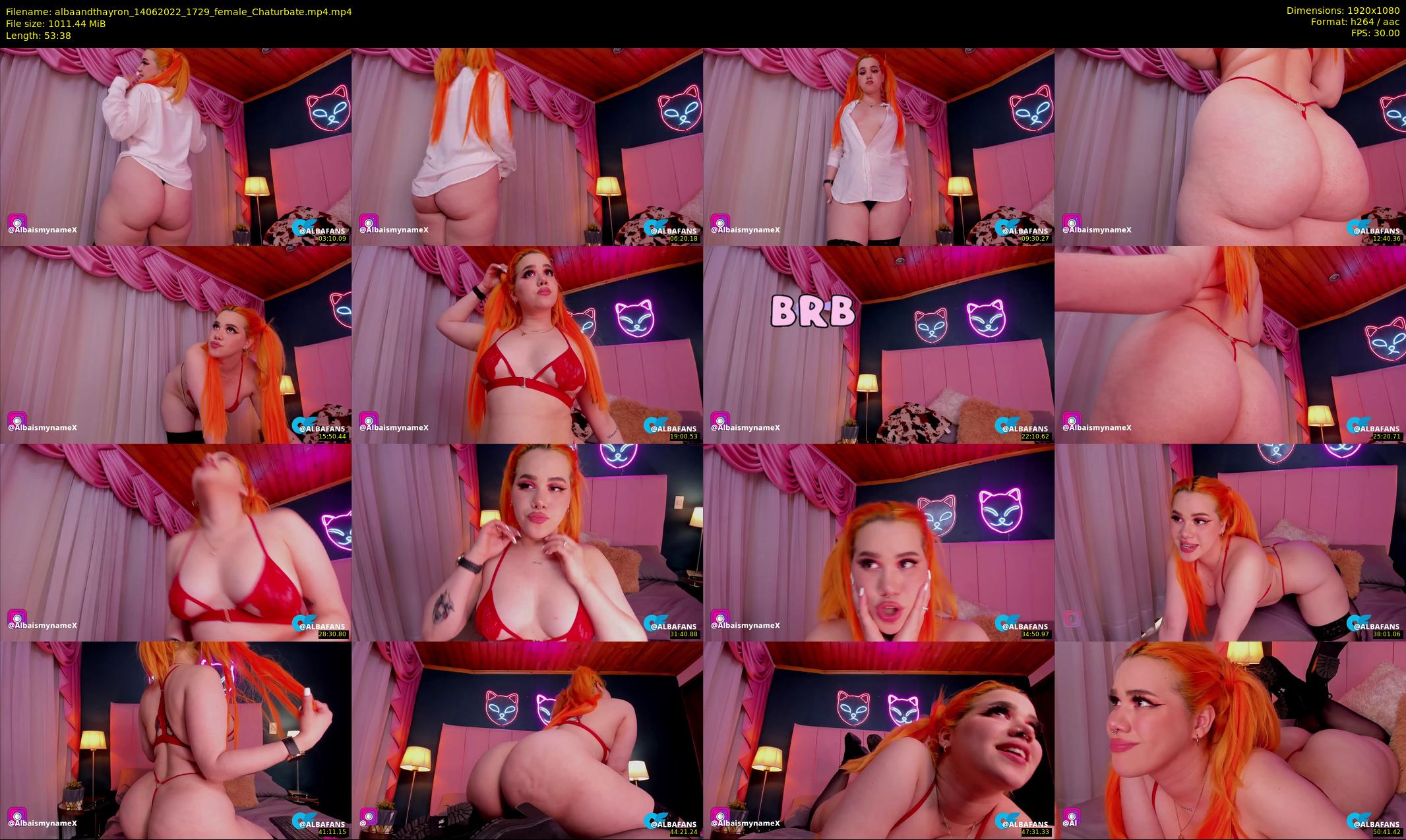 albaandthayron — 54 minute Chaturbate couple cam show recording, 1080p, Jun 14, 2022